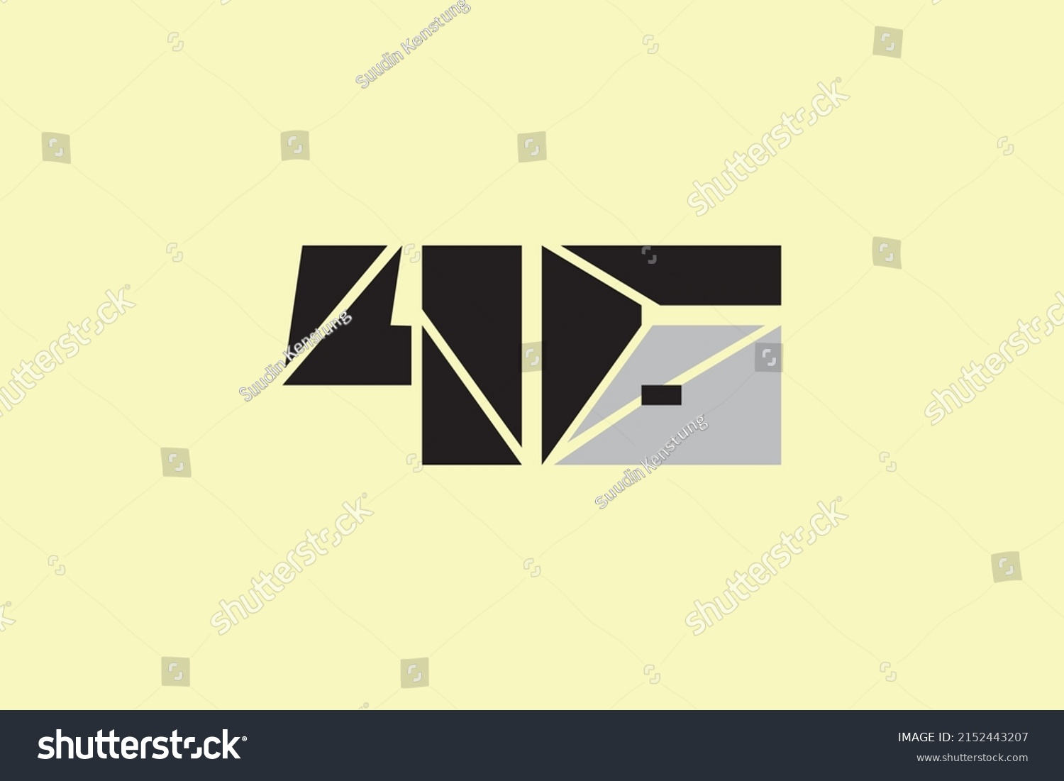 Logo Numbers 46 Black Gray Background Stock Vector (Royalty Free ...