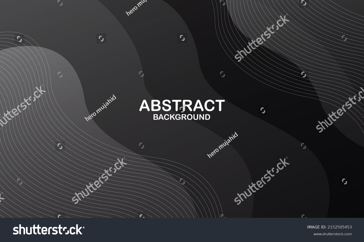 Black Abstract Background Design Fluid Shapes Stock Vector (Royalty ...