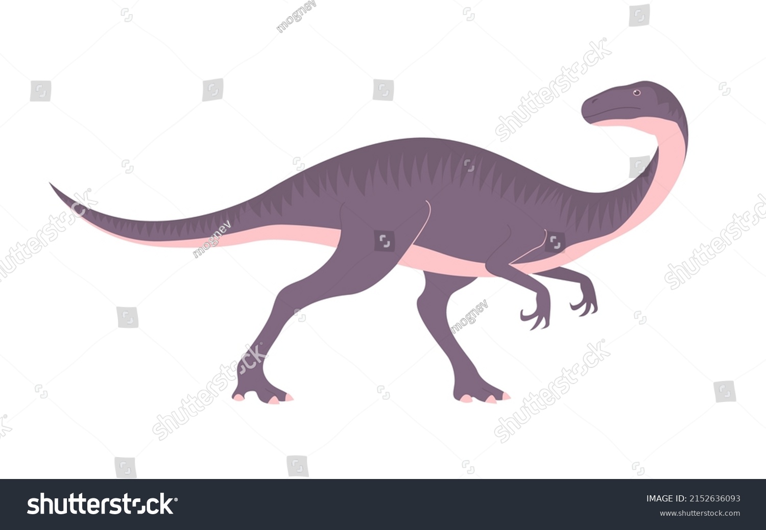 Ancient Dinosaur Prehistoric Pangolin Jurassic Period Stock Vector 