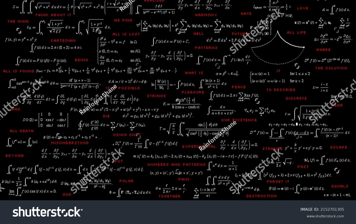 Black Background Text Overlay Digital Art Stock Illustration 2152701305 