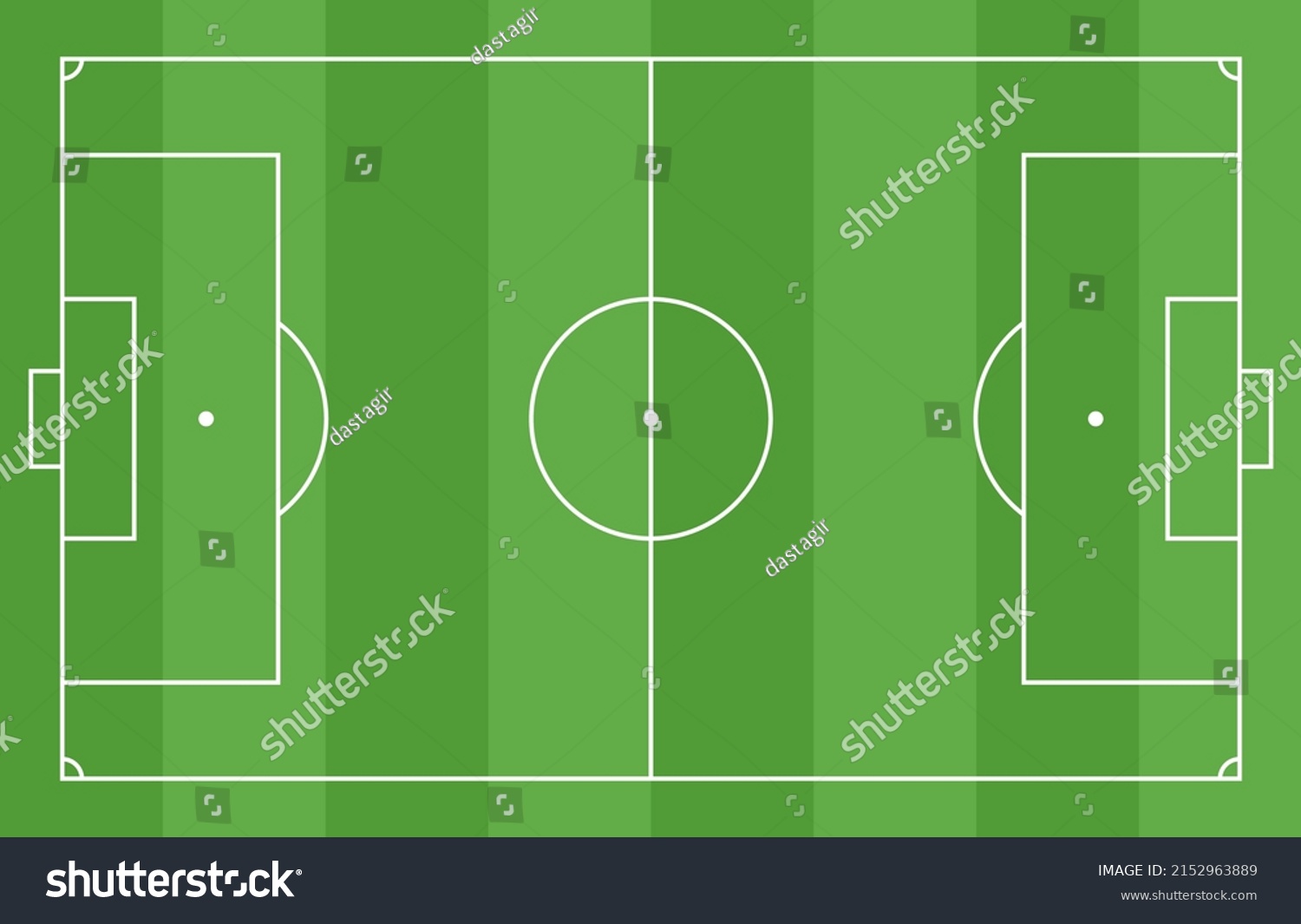 Football Soccer Ground Pitch Top View Stock Vector (Royalty Free ...