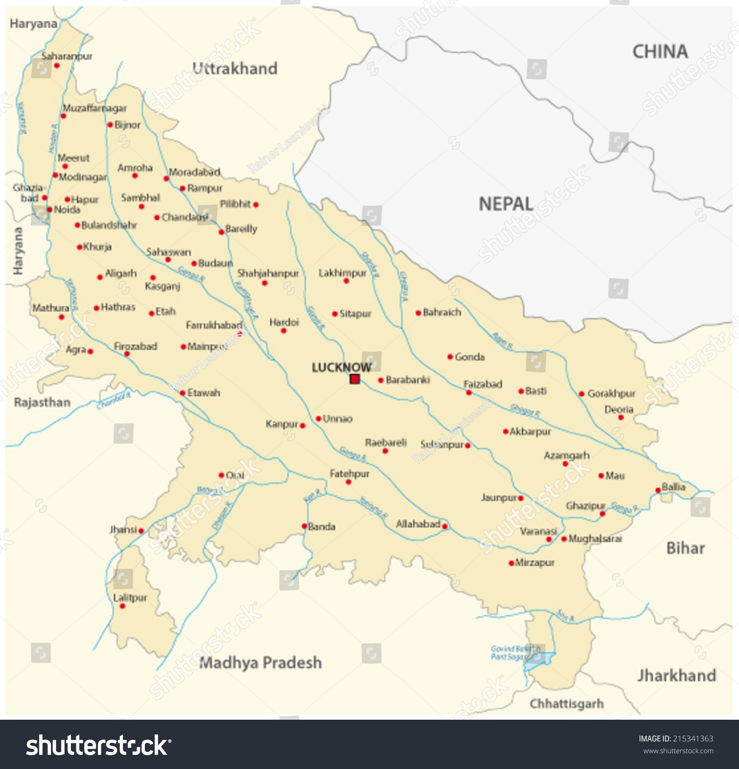 5 Uttrakhand Map India Images, Stock Photos & Vectors 