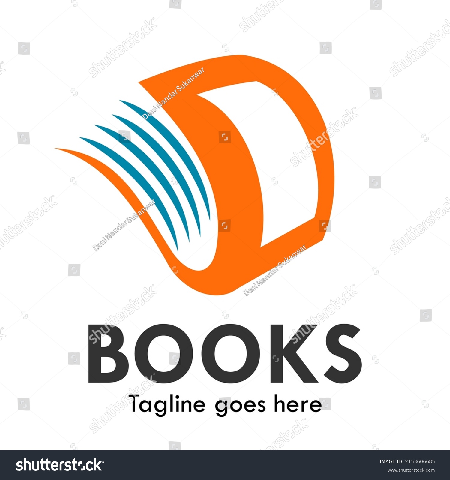 Letter D Book Logo Template Illustration Stock Vector (Royalty Free ...