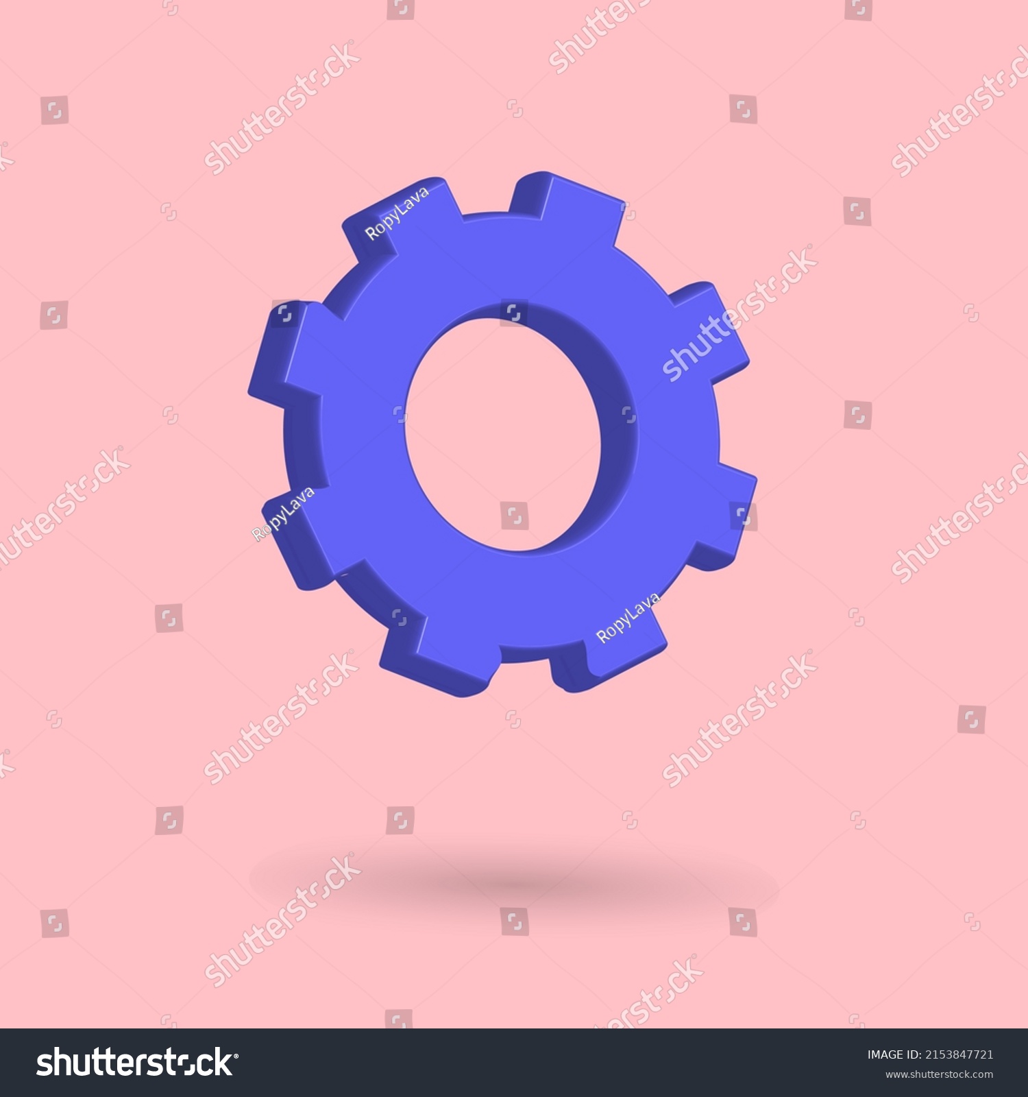 3d Setting Gear Icon Icon Button Stock Vector (Royalty Free) 2153847721 ...