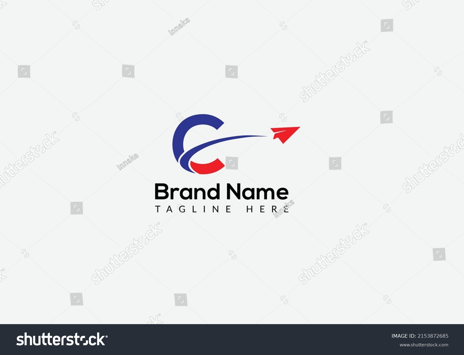 News Logo On Letter C Template Stock Vector (Royalty Free) 2153872685 ...