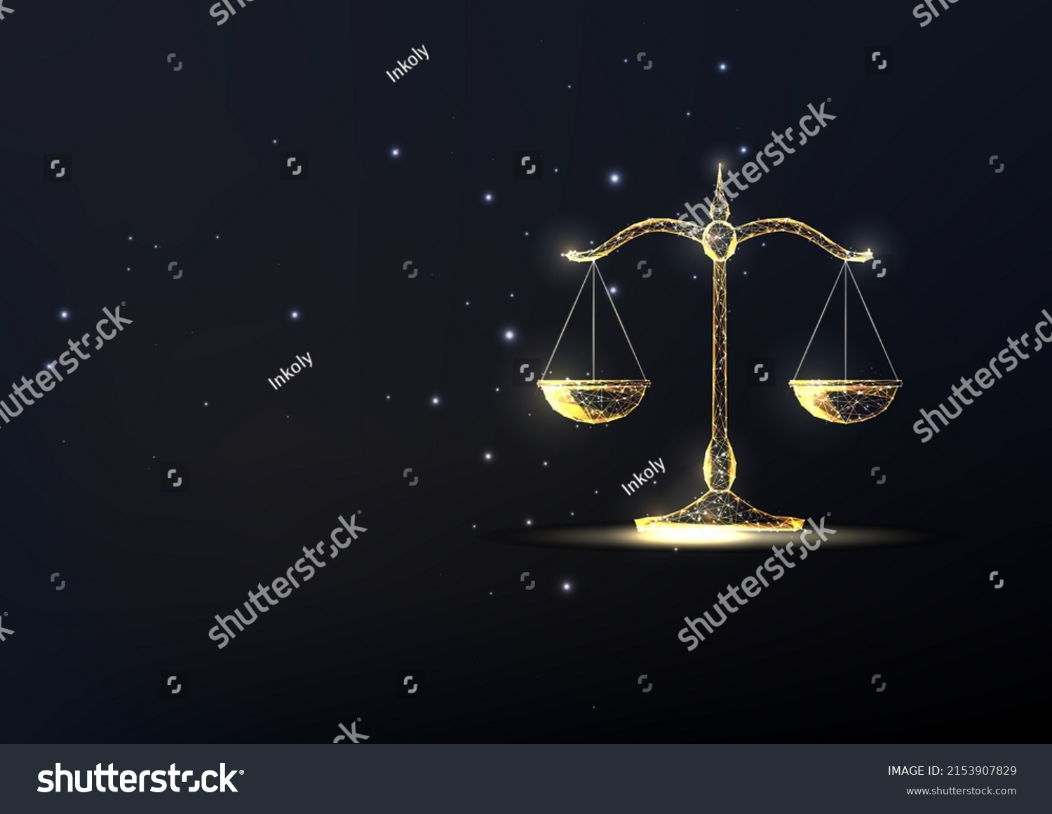 Abstract Gold Scales Justice Law Judgement Stock Vector (Royalty Free ...