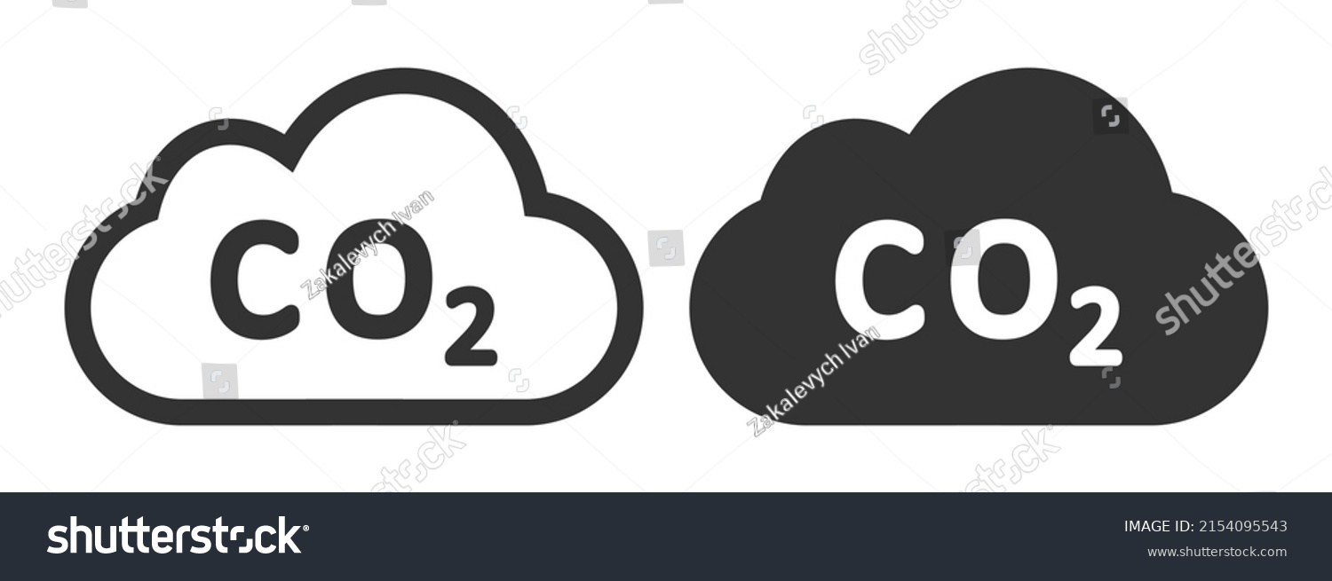 Co2 Emissions Icon Ecology Environment Illustration Stock Vector ...