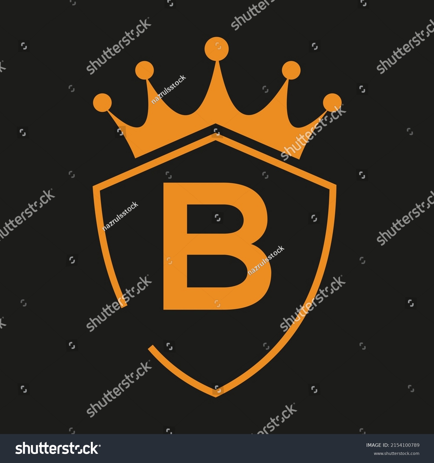 Letter B Queen 로고 디자인 벡터 스톡 벡터(로열티 프리) 2154100789 | Shutterstock