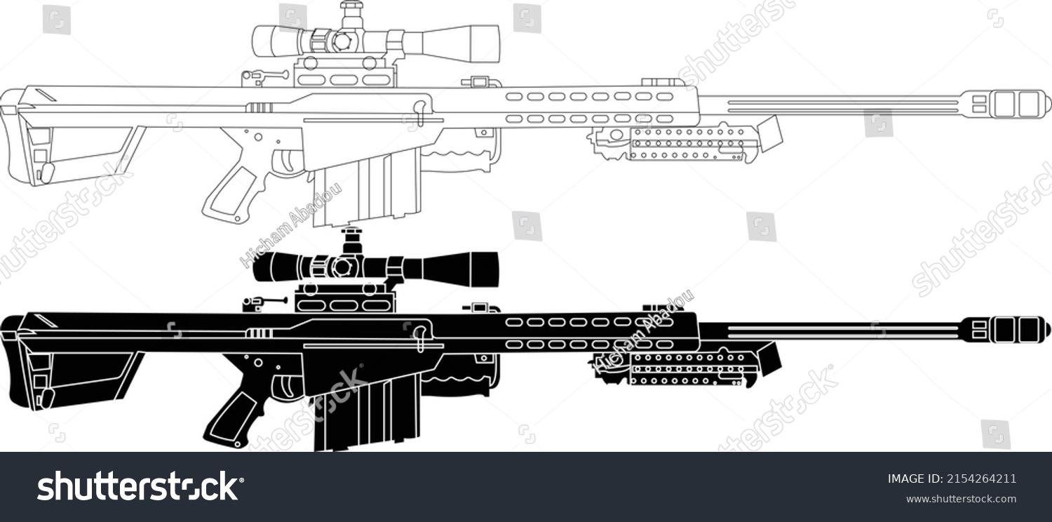 sniper gun coloring pages