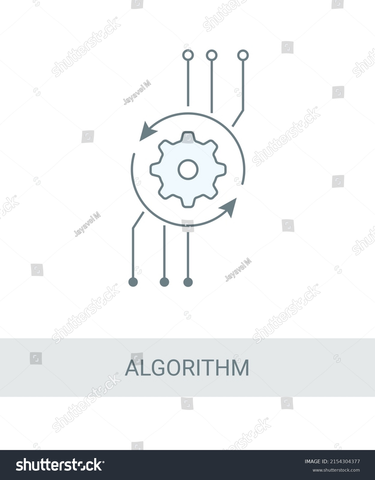 Algorithm Icon Artificial Intelligence Icon Stock Illustration ...