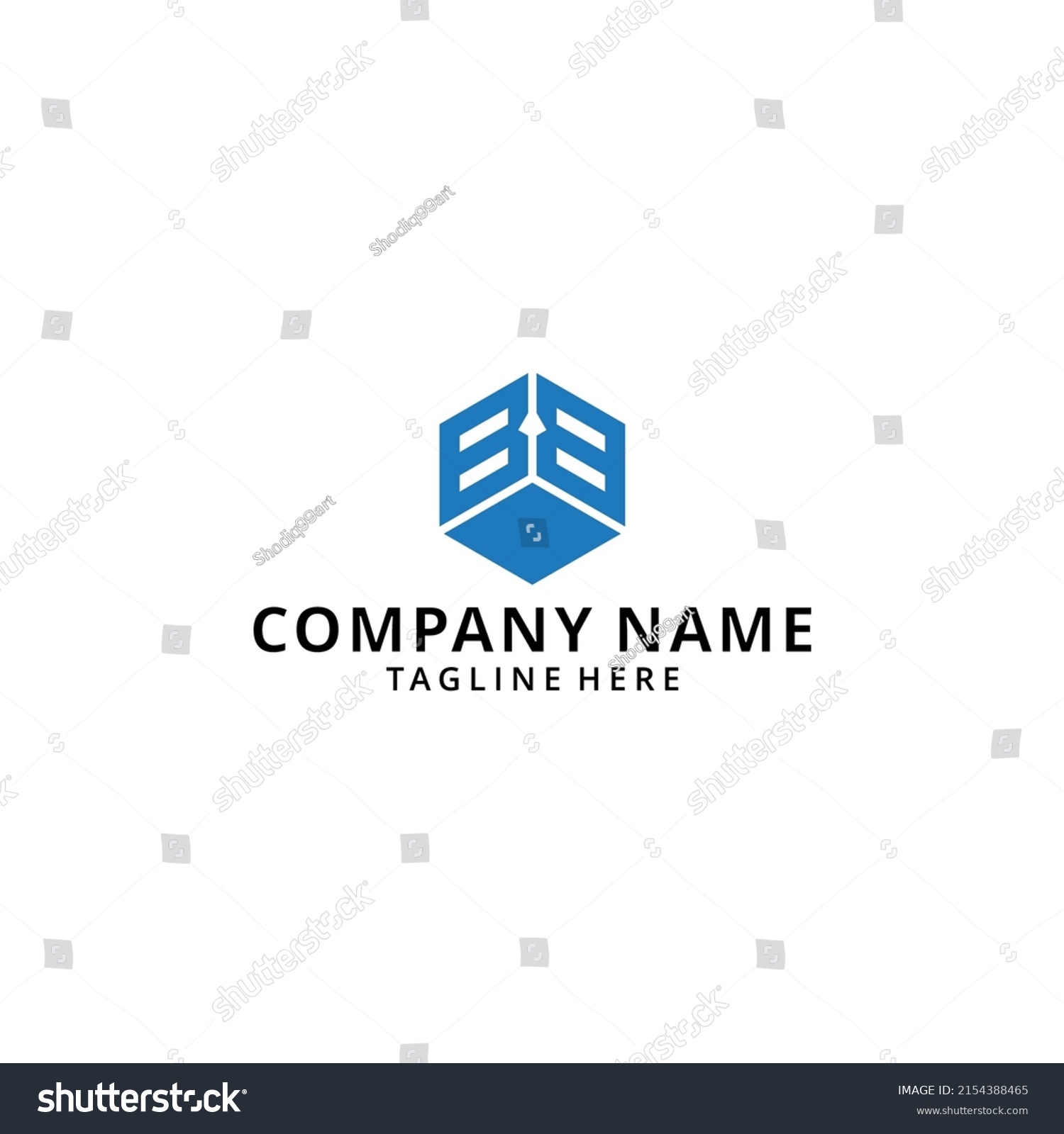 Illustration Letter Bb Design Box Logo Stock Vector (Royalty Free ...