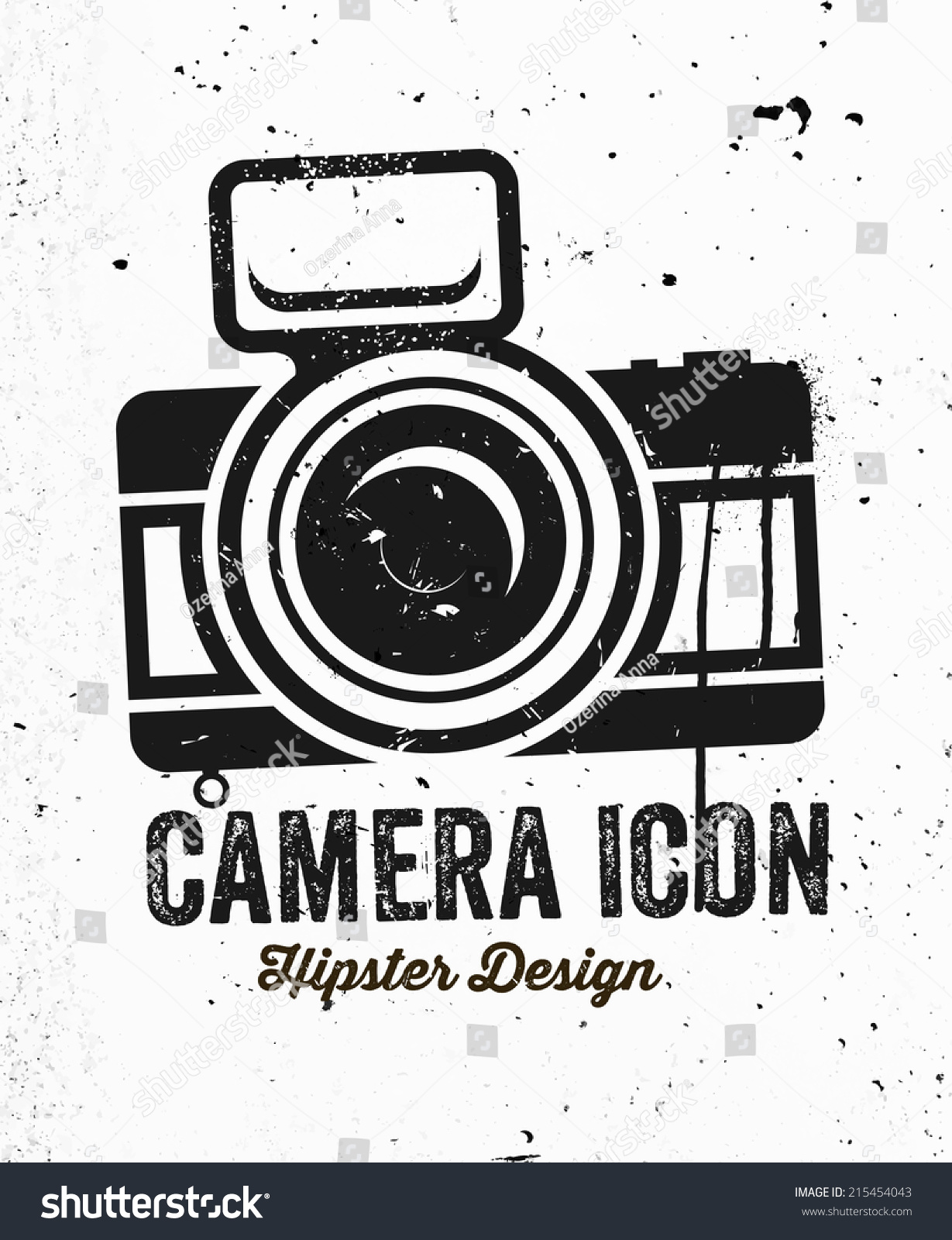 Hand Drawn Hipster Vintage Photo Camera Stock Vector (Royalty Free ...