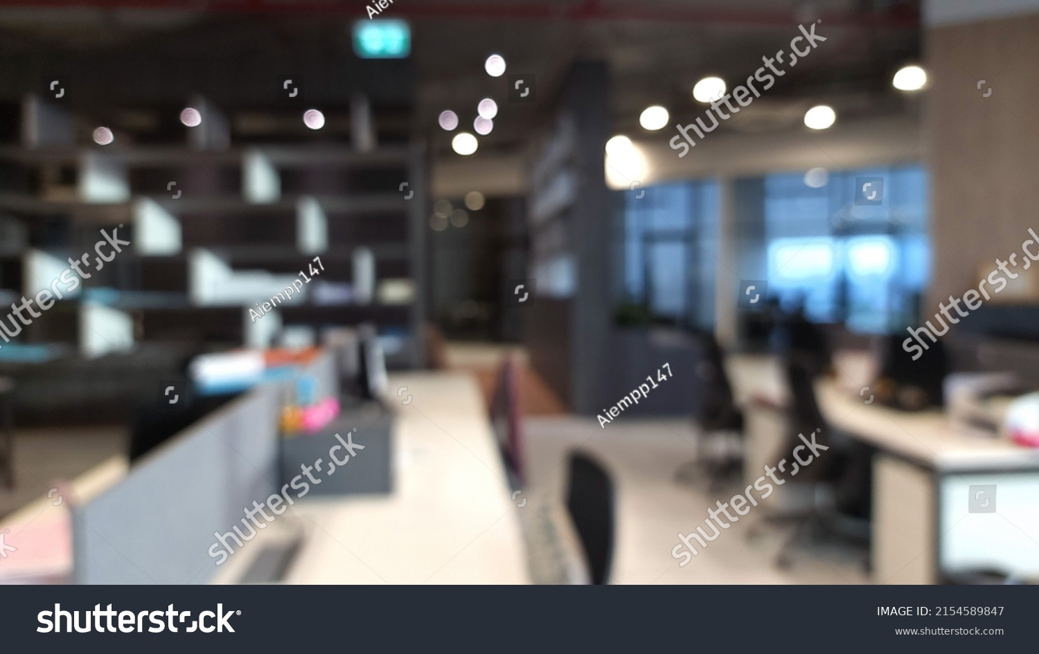 Blurred Modern Office Background Concept Business Stock Photo ...