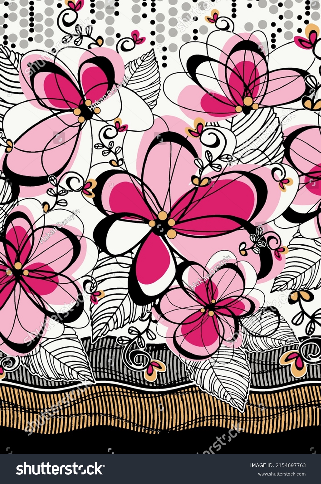 retro-border-print-fabric-pattern-design-stock-illustration-2154697763