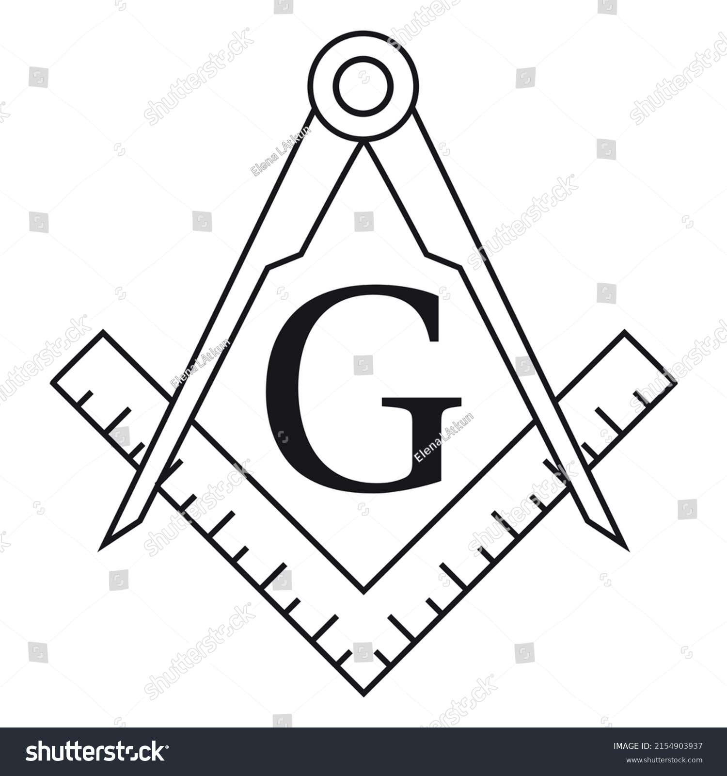 Masonry Symbol High Quality Vector Stock Vector (Royalty Free ...