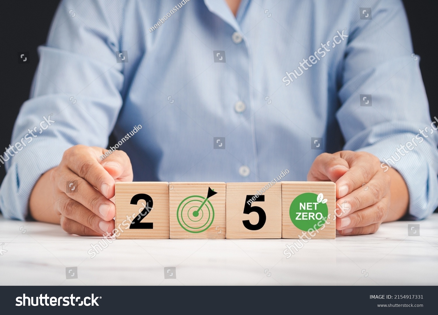 Netzero Greenhouse Gas Emissions 2050 Target Stock Photo 2154917331 