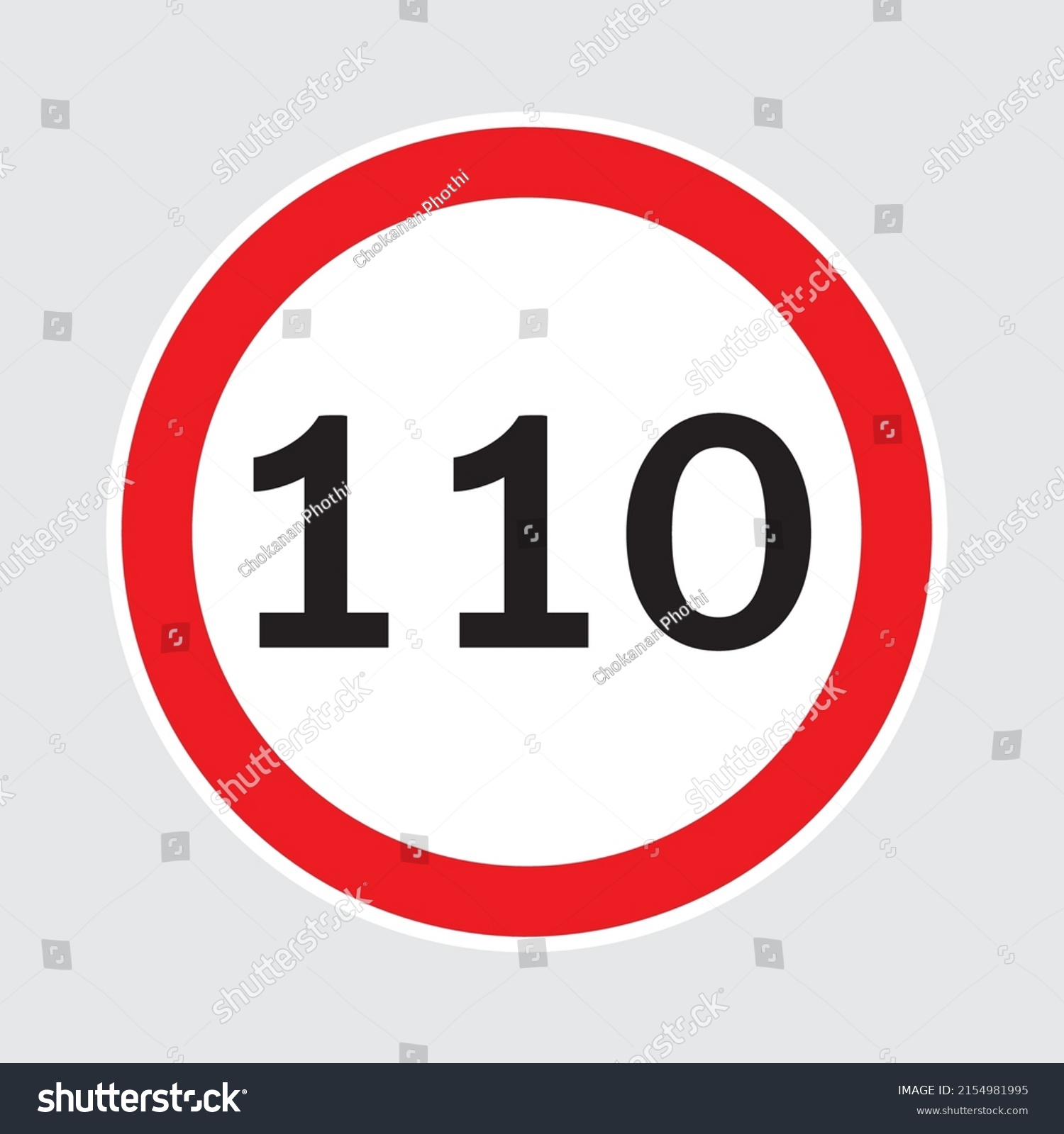 illustration-speed-limit-100-km-per-stock-vector-royalty-free