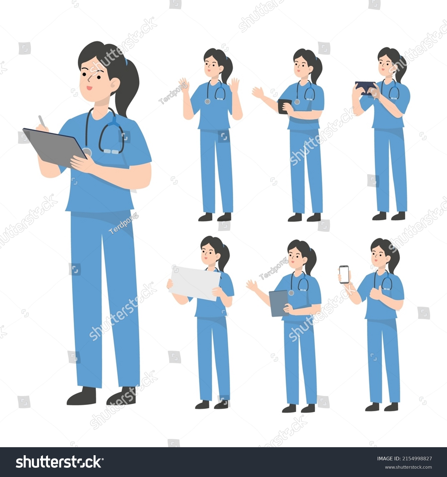 Doctor Character Design Presenting Concept Stock Vector (Royalty Free ...