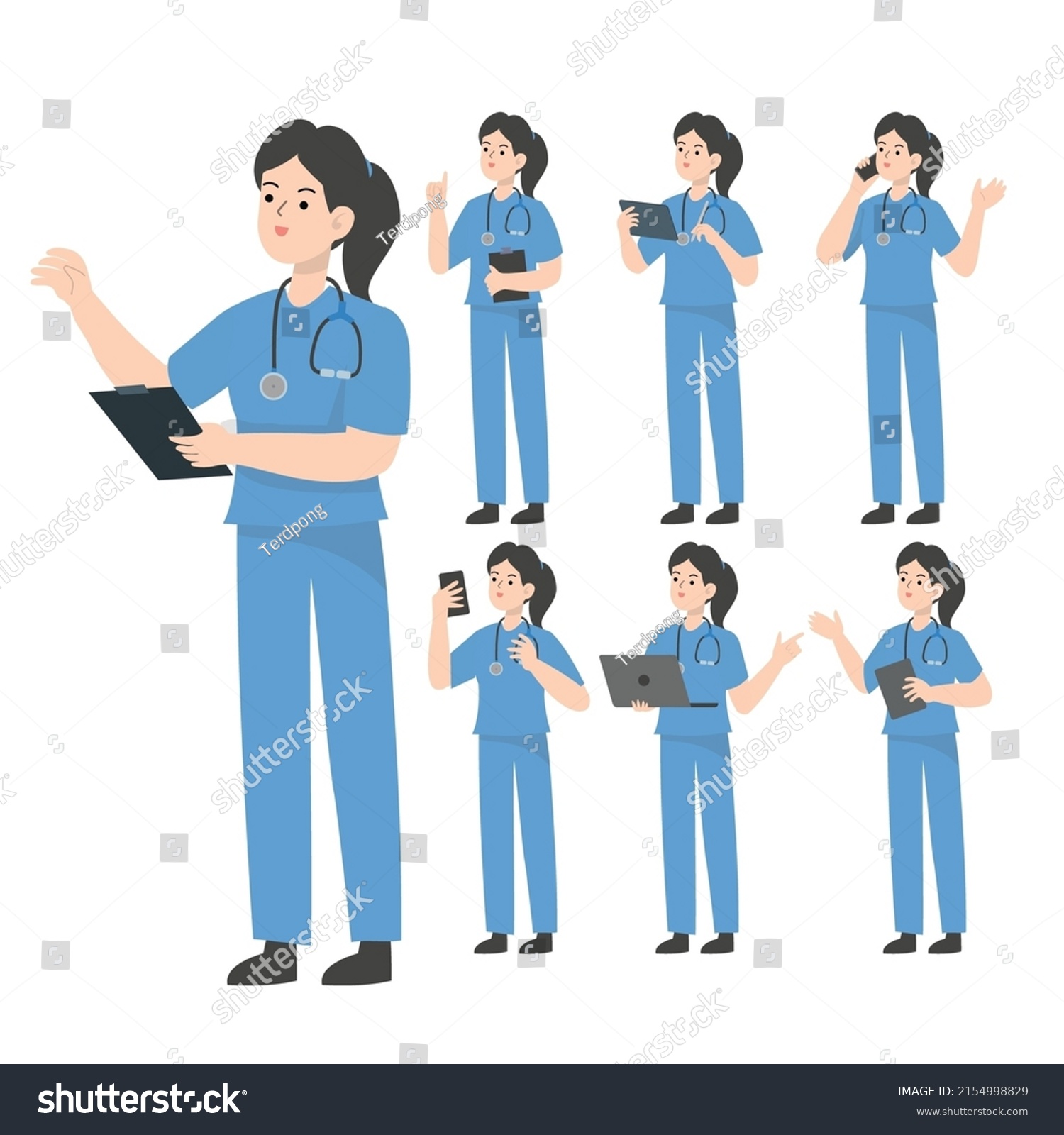 Doctor Character Design Presenting Concept Stock Vector (Royalty Free ...