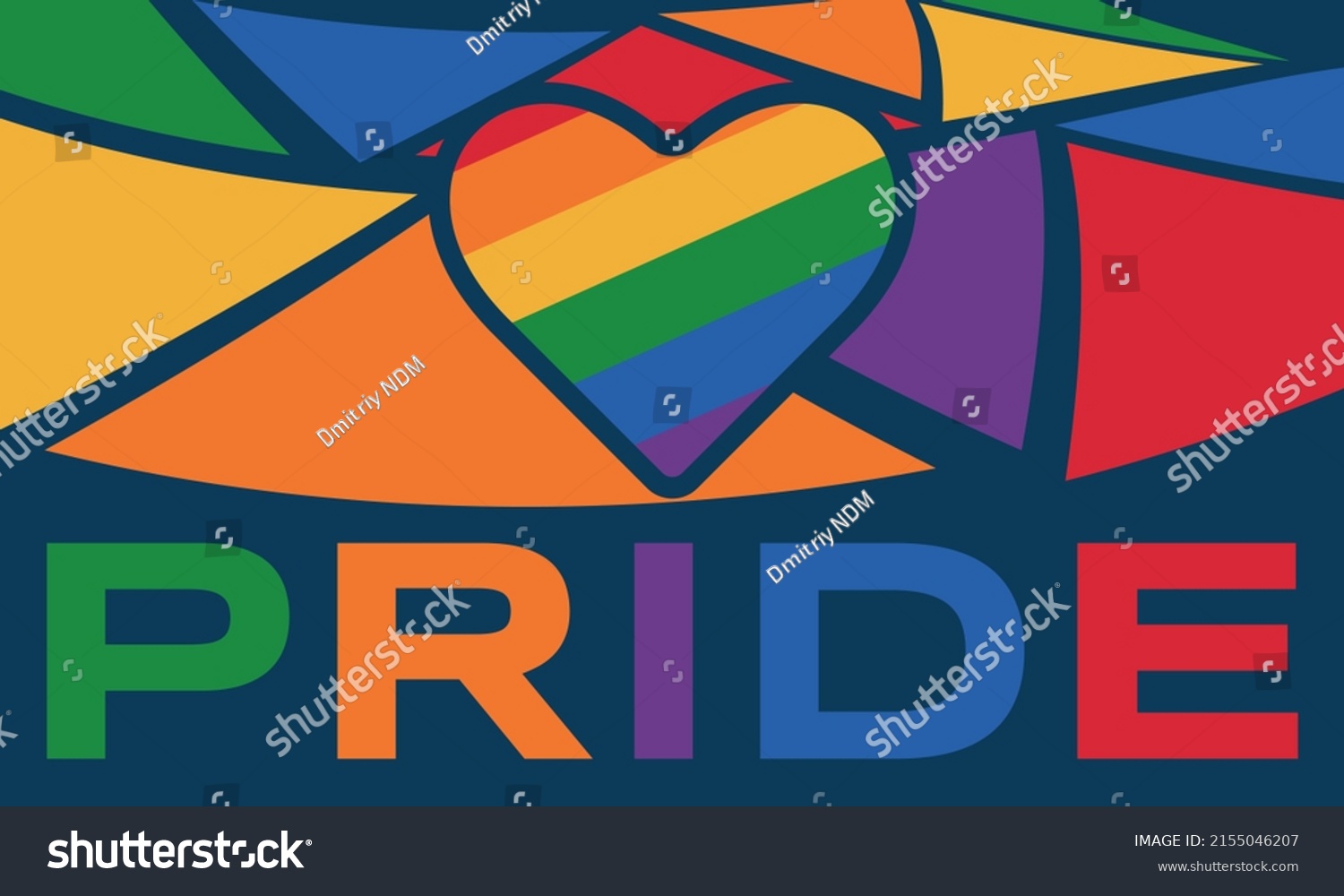 Lgbt Pride Month June Lgbt Flag Stock Vector Royalty Free 2155046207