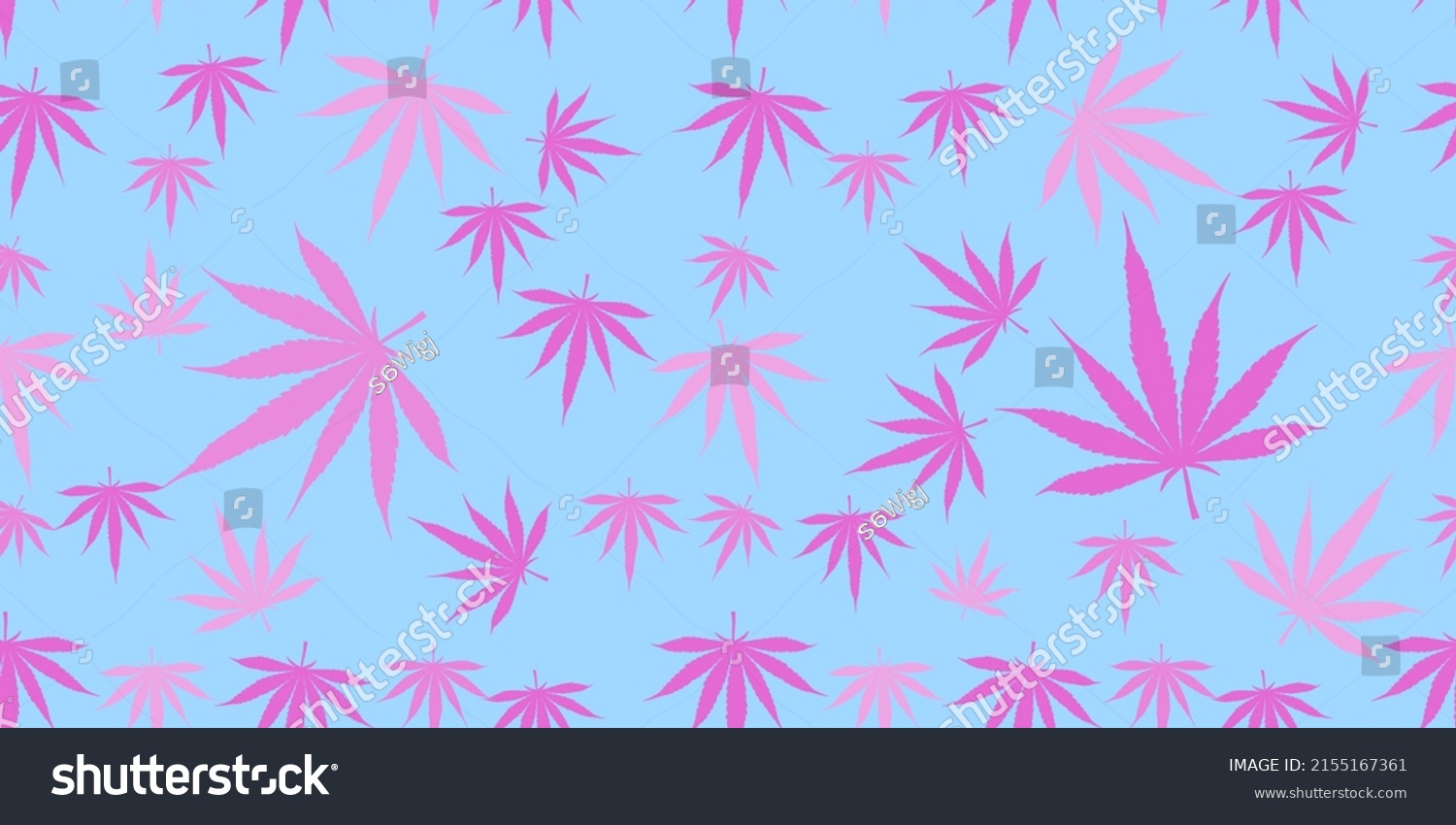 Pattern Seamless Cannabis Leaf Design Fabric Stock Vector (Royalty Free