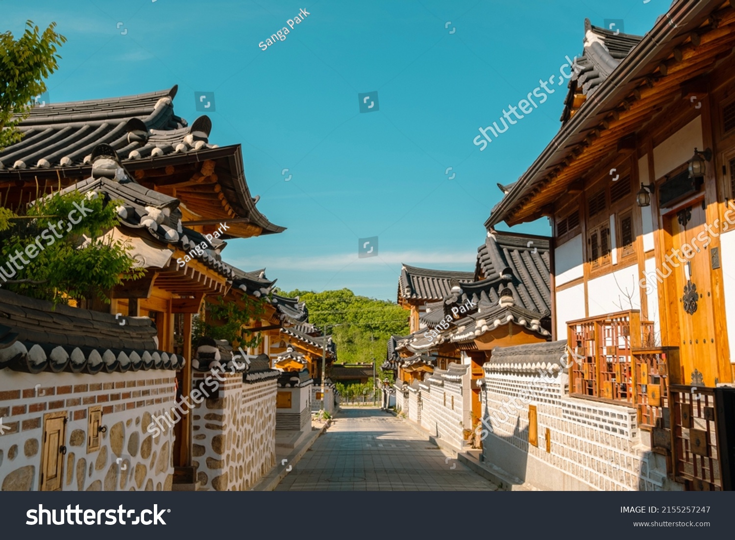 Eunpyeong Hanok Village Korean Traditional House Stock Photo 2155257247 ...