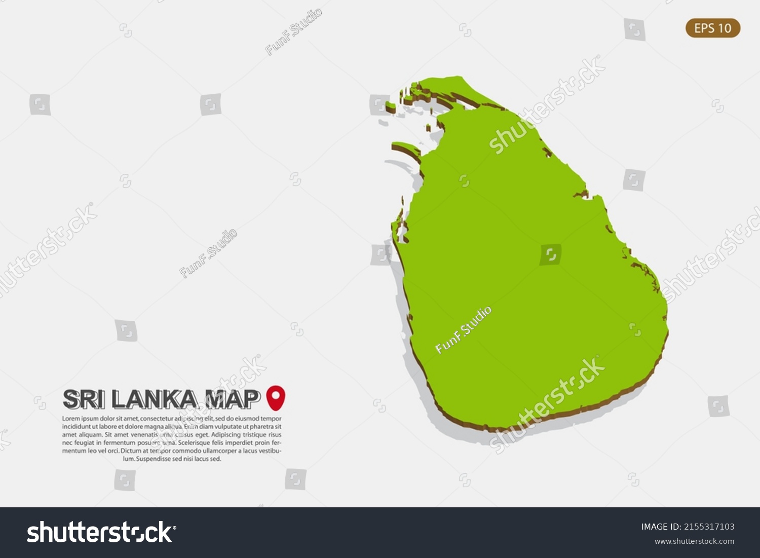 Sri Lanka Map World Map International Stock Vector Royalty Free Stock Vector Sri Lanka Map World Map International Vector Template With Isometric Style Including Shadow 2155317103