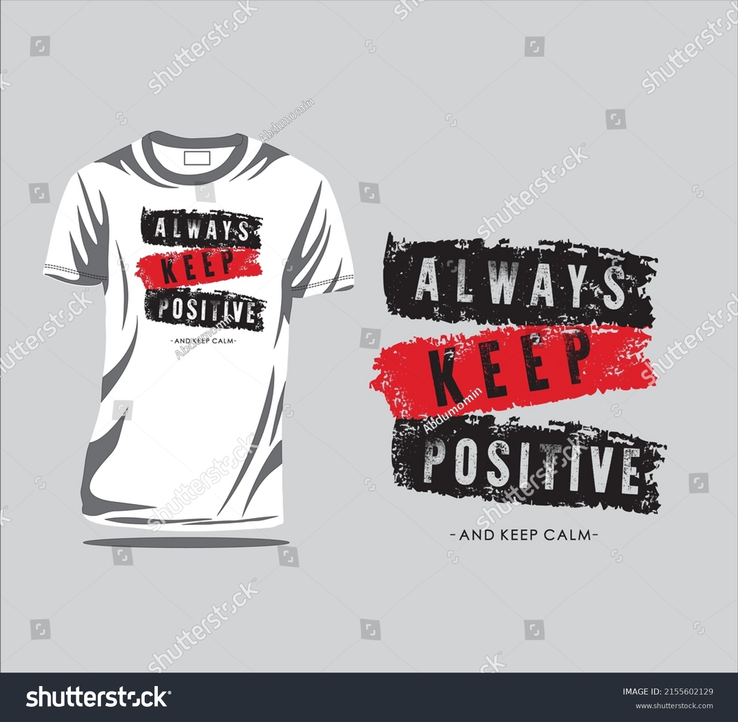 Design Slogans T Shirt Template Stock Vector (Royalty Free) 2155602129