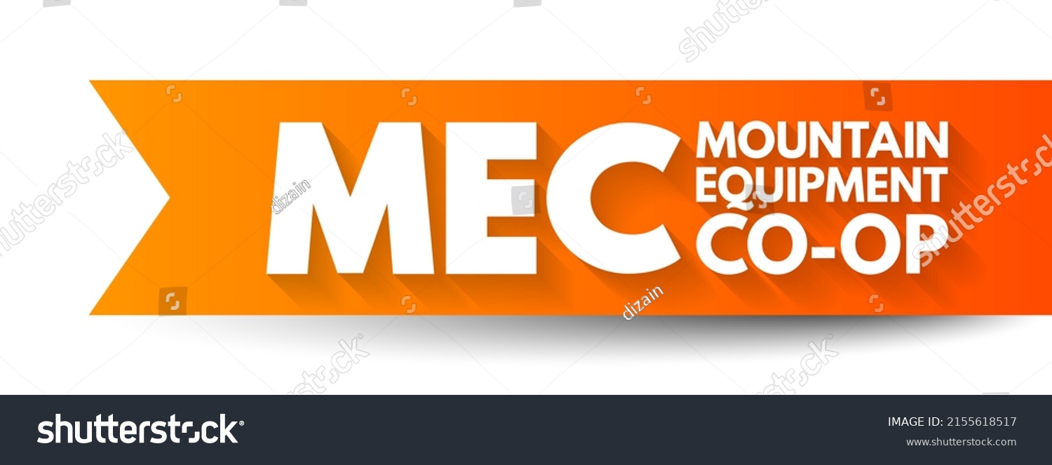 mec-mountain-equipment-coop-acronym-concept-stock-illustration