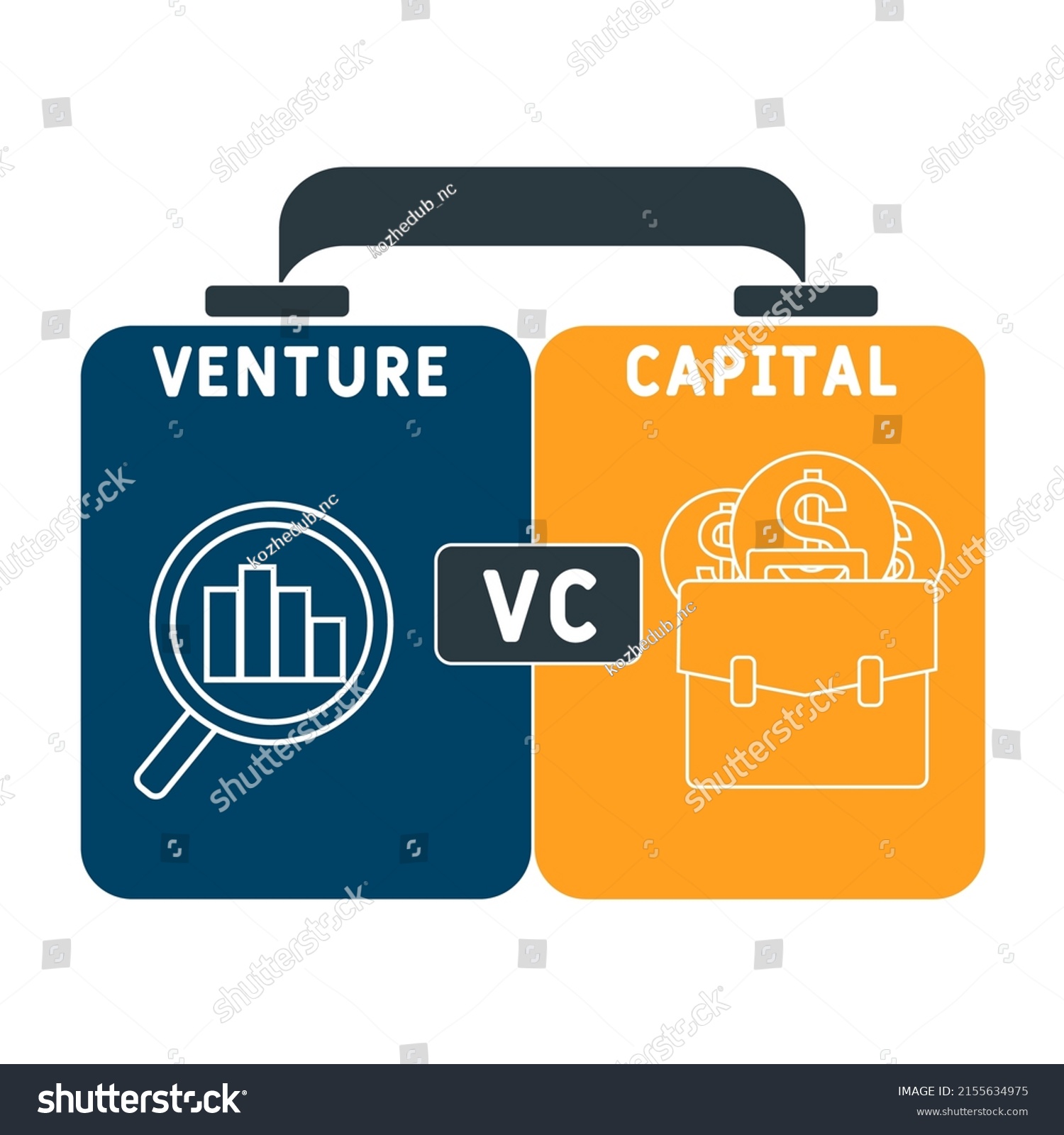 Vc Venture Capital Acronym Business Concept Stock Vector (Royalty Free ...