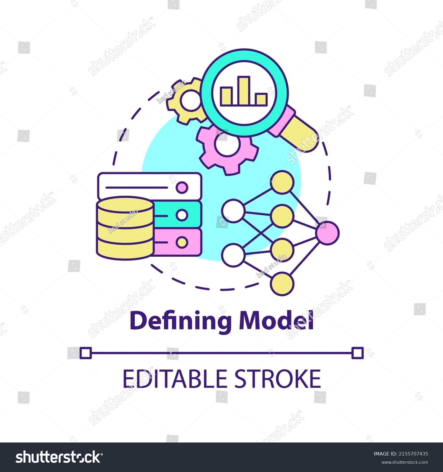 Defining Model Concept Icon Problem Solving Stock Vector (Royalty Free ...