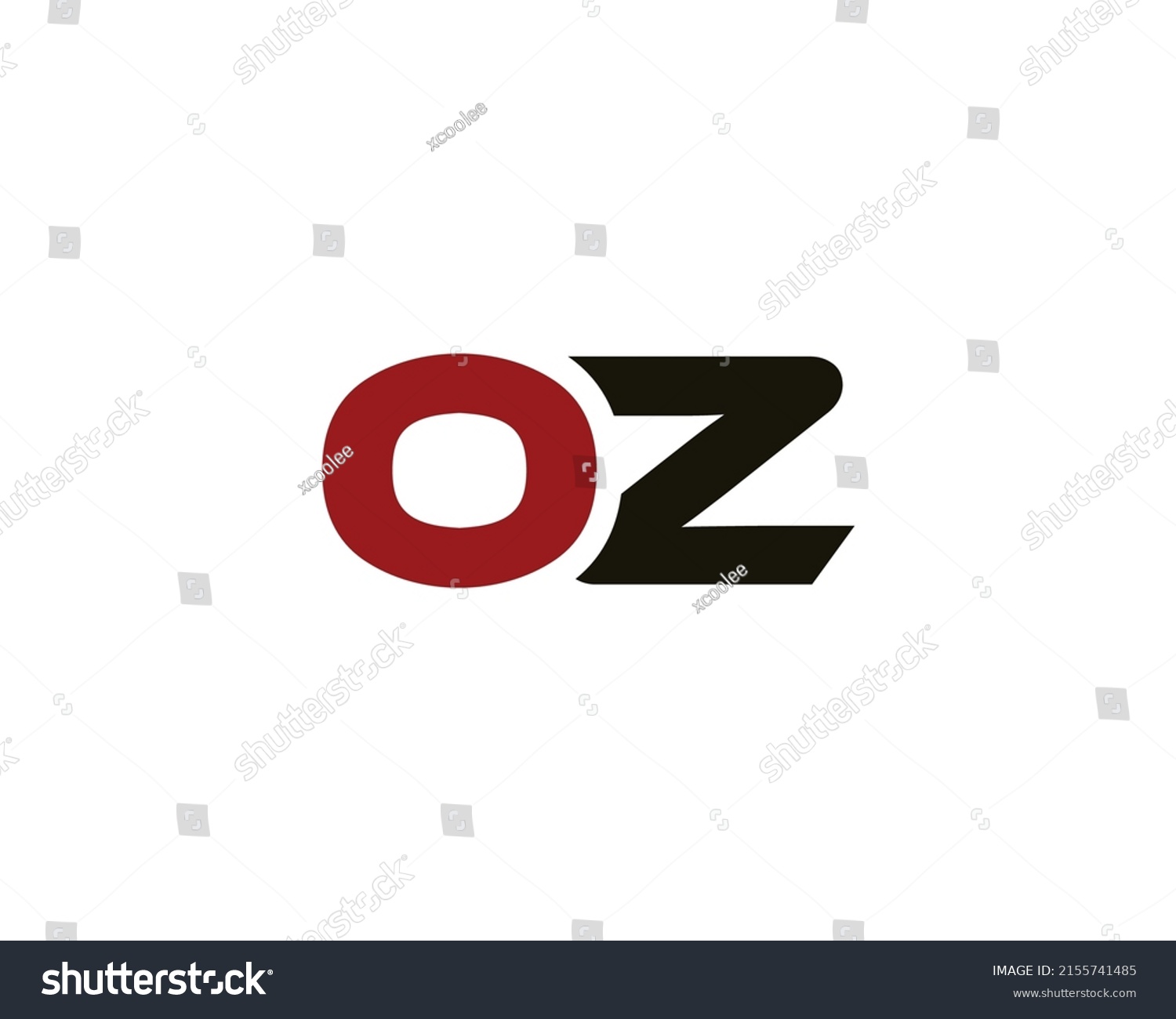 Oz Logo Design Vector Template Stock Vector (Royalty Free) 2155741485 ...