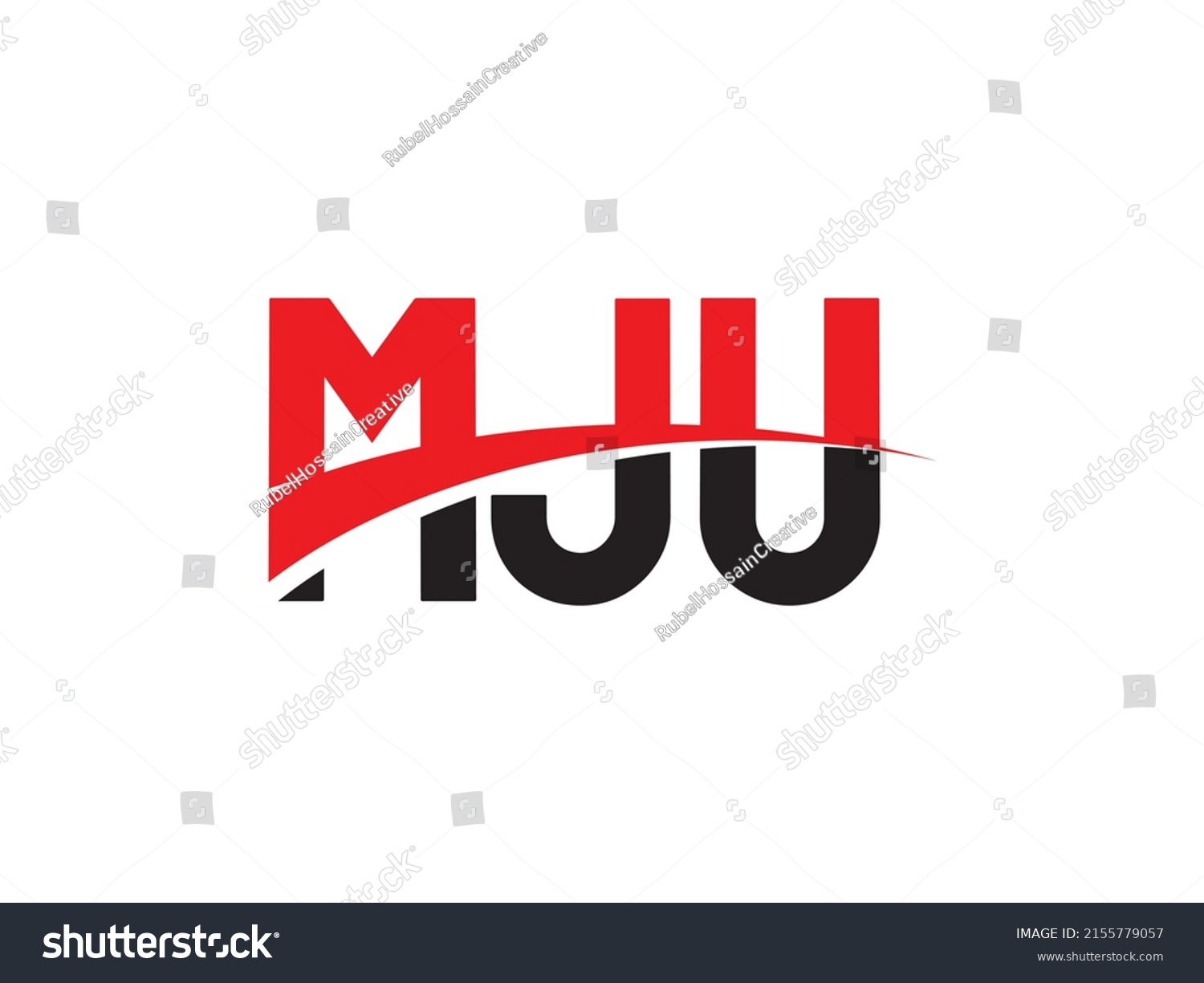 Mju Letter Initial Logo Design Vector Stock Vector (Royalty Free ...