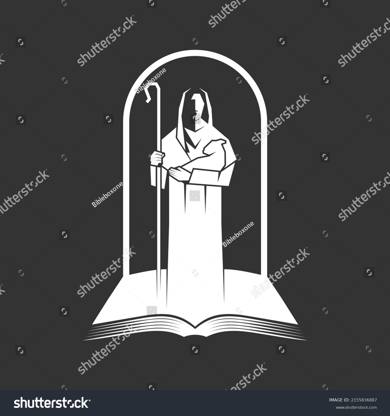 Christian Illustration Church Logo Jesus Christ Stock Vector (Royalty ...