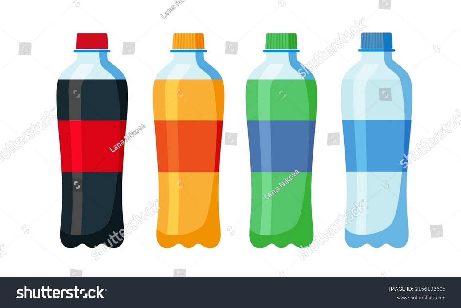 Set Soft Drinks Plastic Aluminum Packaging Stock Vector (Royalty Free ...