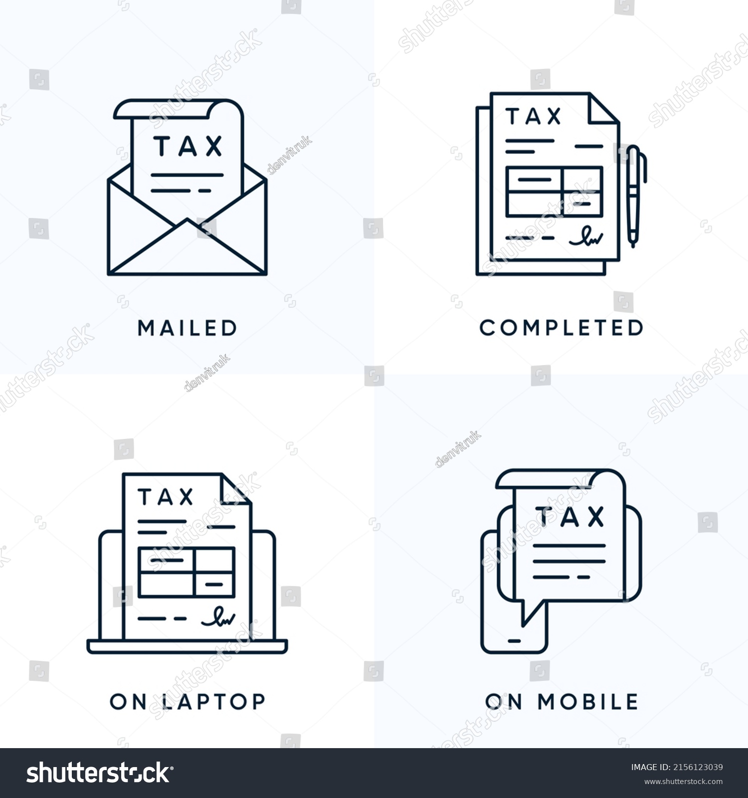 tax-return-form-icon-set-contains-stock-vector-royalty-free