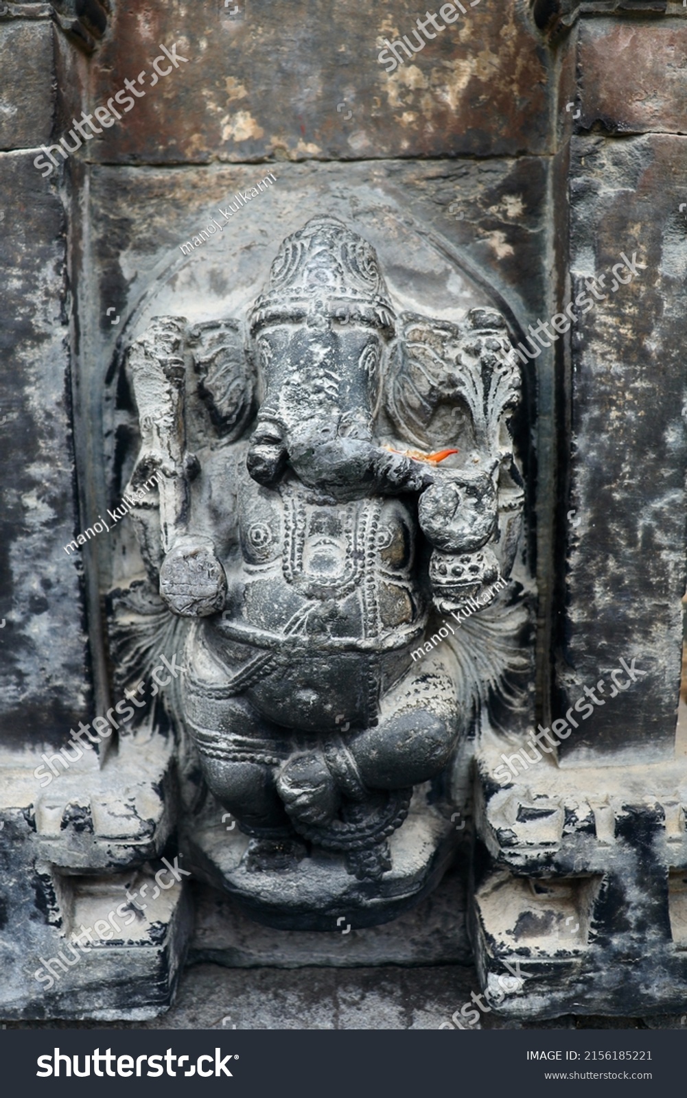 Statue Lord Ganeshaganesh Vinayak Carved Out Stock Photo 2156185221 ...