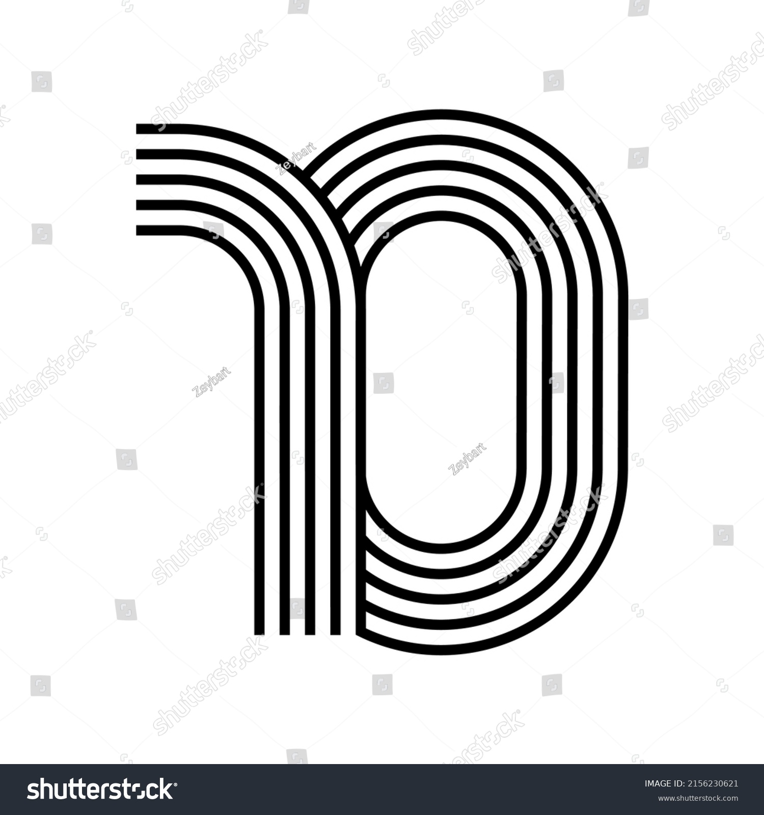 Linear Modern Logo Numeral 10 Number Stock Vector (Royalty Free ...