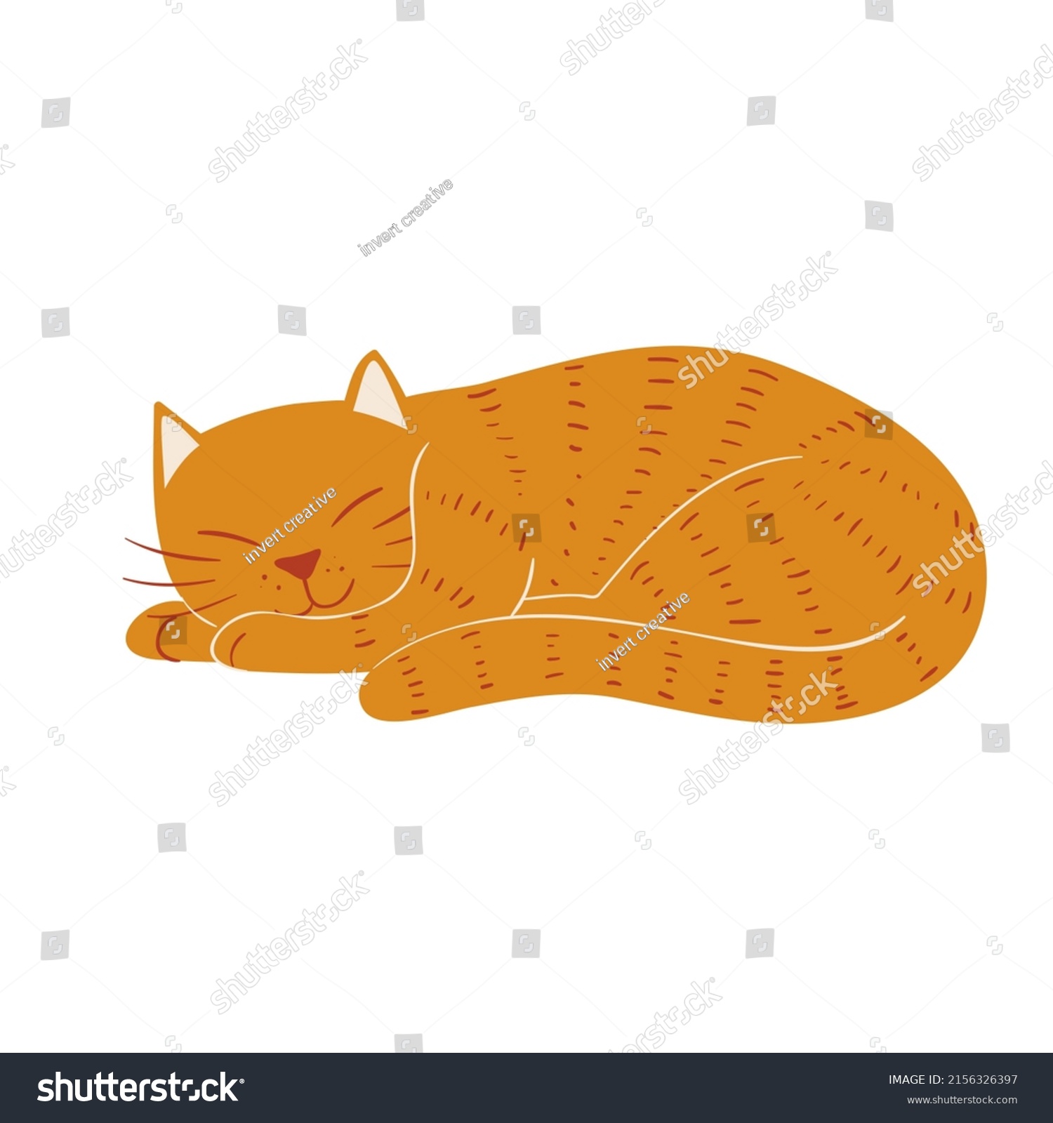 Cute Cat Playing Illustration Character Design Stock Illustration ...