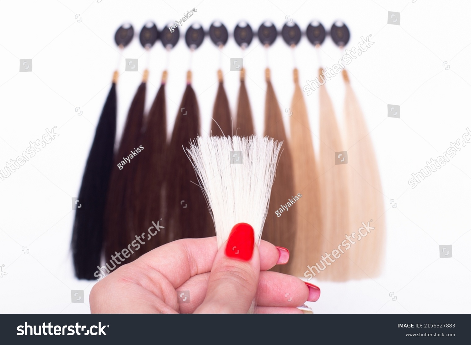 Hair Base Color Palette Samples Chart Stock Photo 2156327883 | Shutterstock