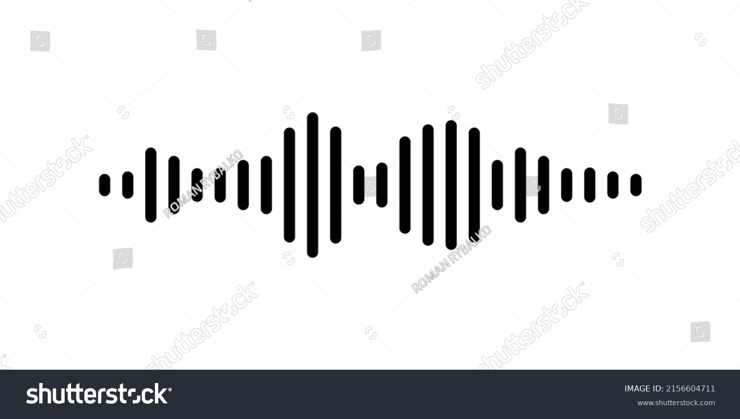 Black Sound Waves Equalizer Isolated On Stock Vector Royalty Free 2156604711 Shutterstock 2266