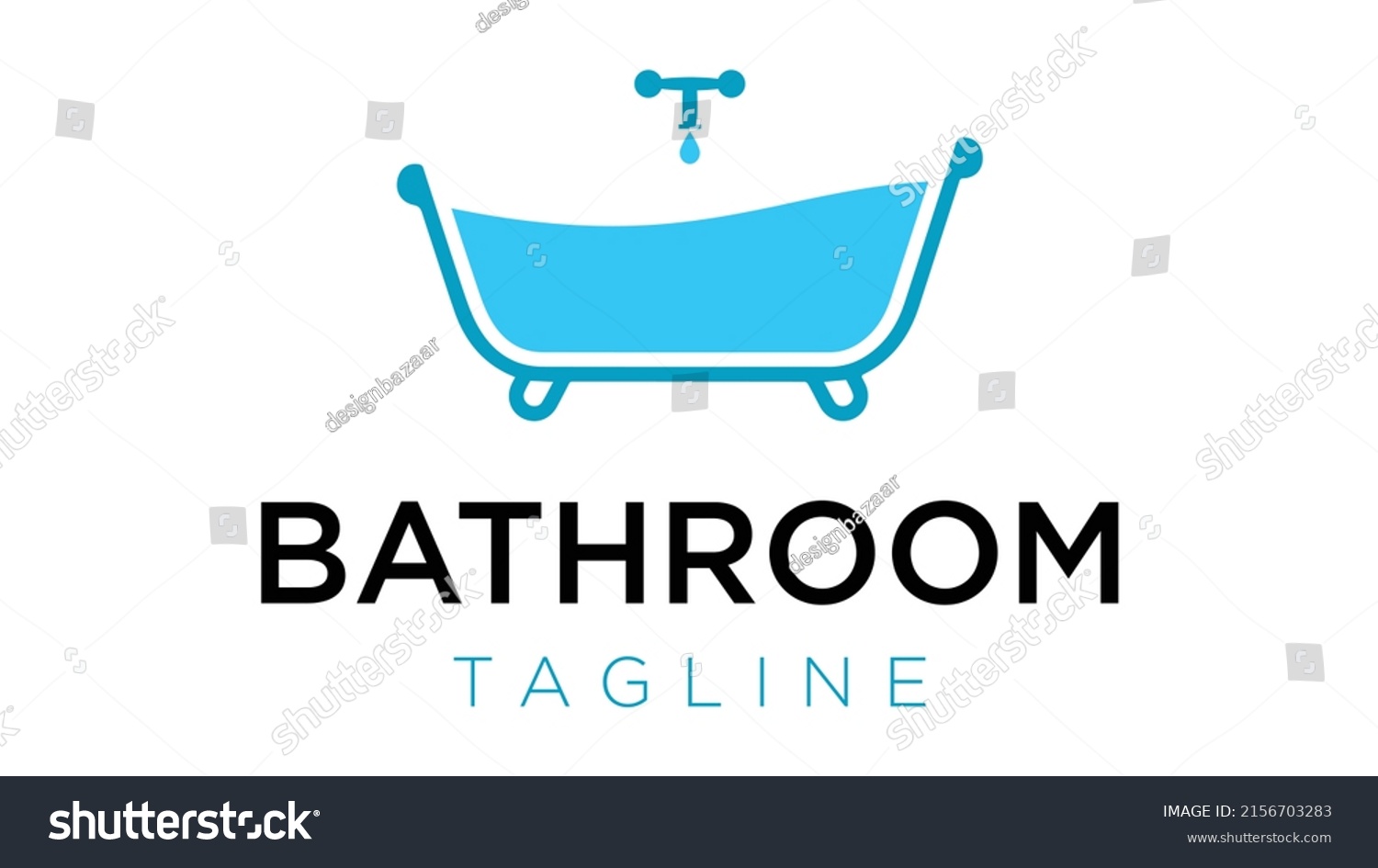 Bathtub Icon Logo Design Bathtub Vector Stock Vector (Royalty Free ...