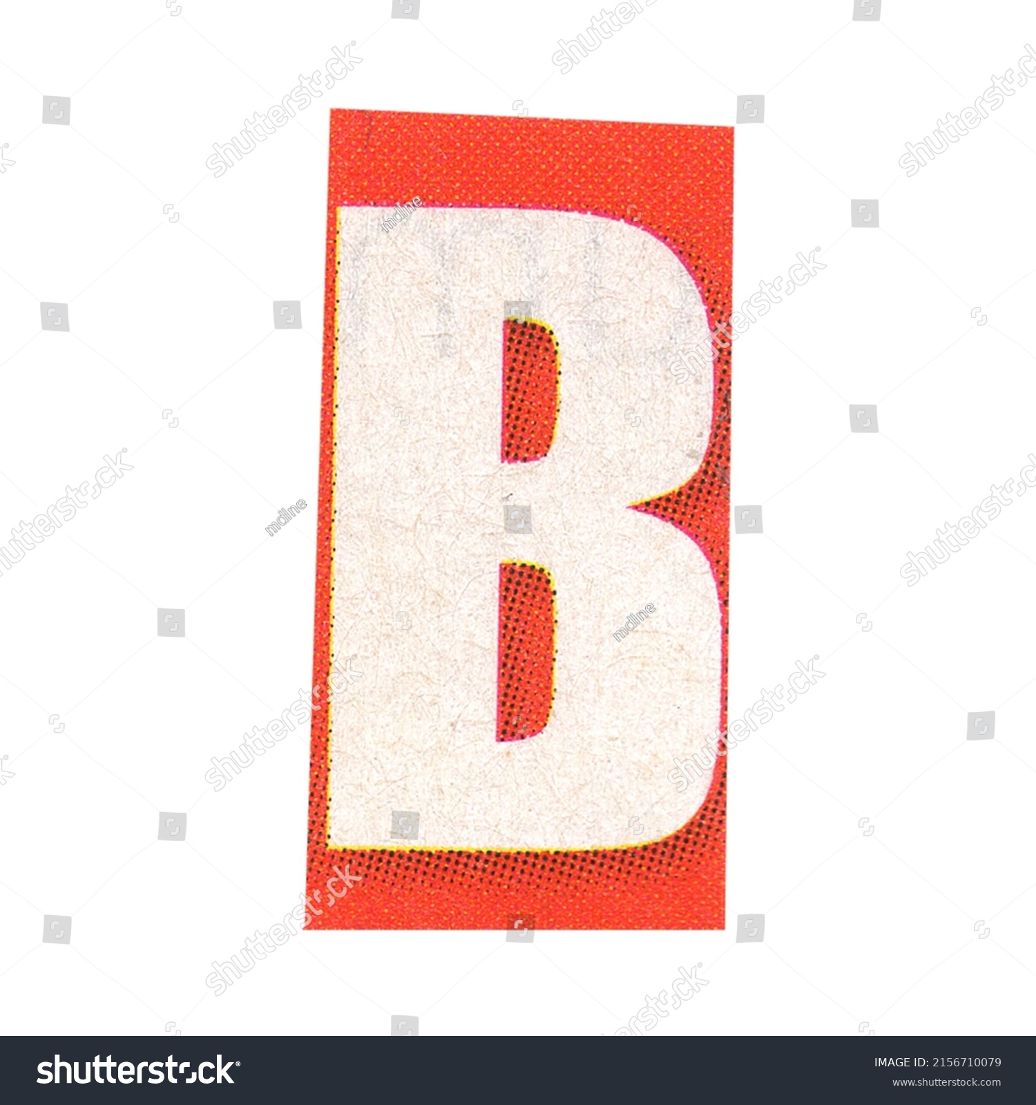 Letter B Magazine Cut Out Font Stock Photo 2156710079 | Shutterstock