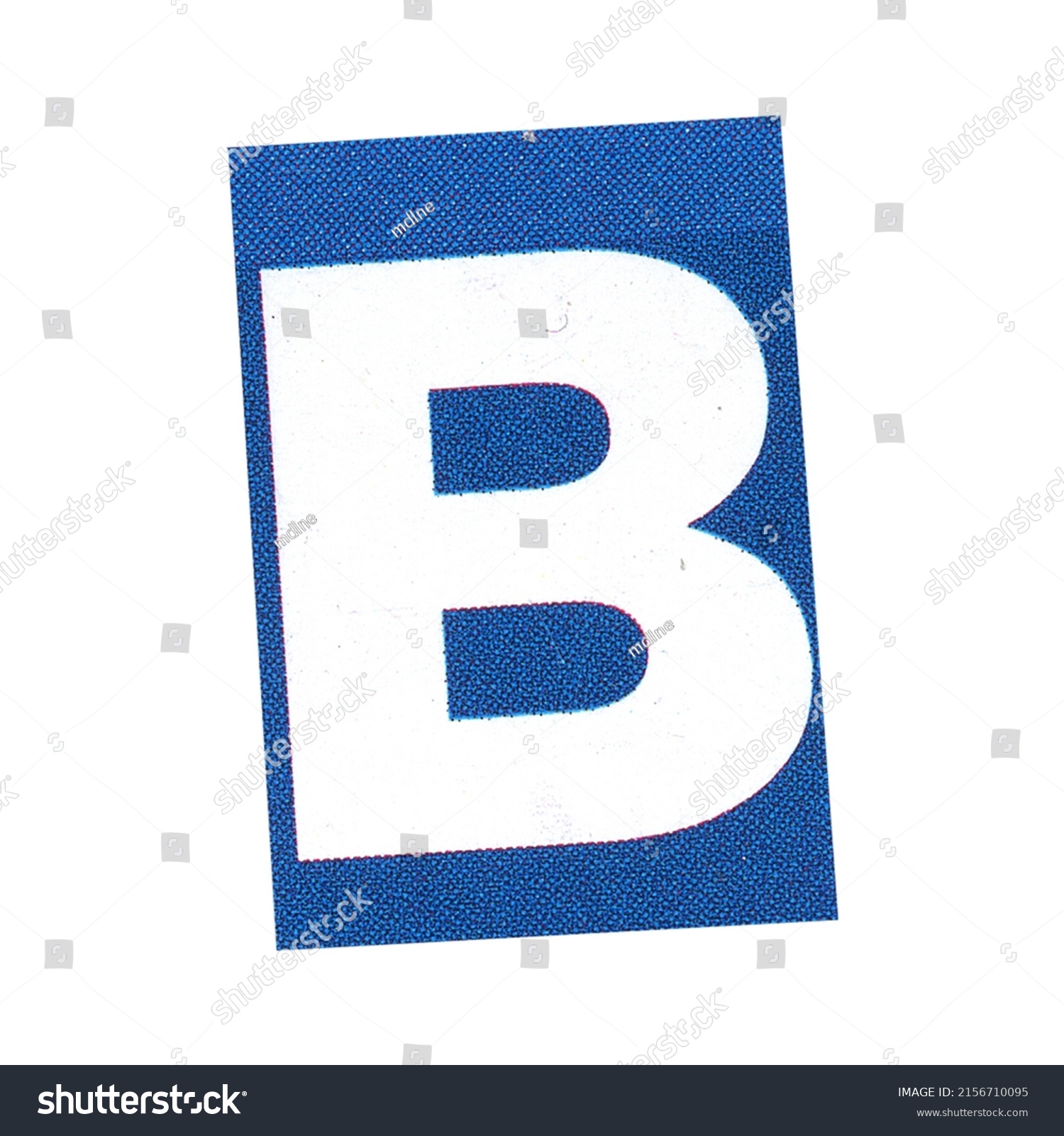 Letter B Magazine Cut Out Font Stock Photo 2156710095 | Shutterstock