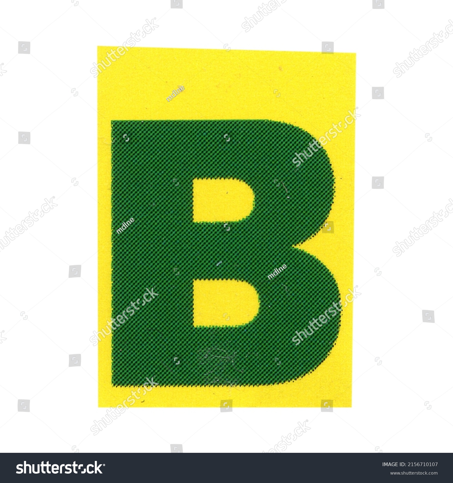 Letter B Magazine Cut Out Font Stock Photo 2156710107 | Shutterstock