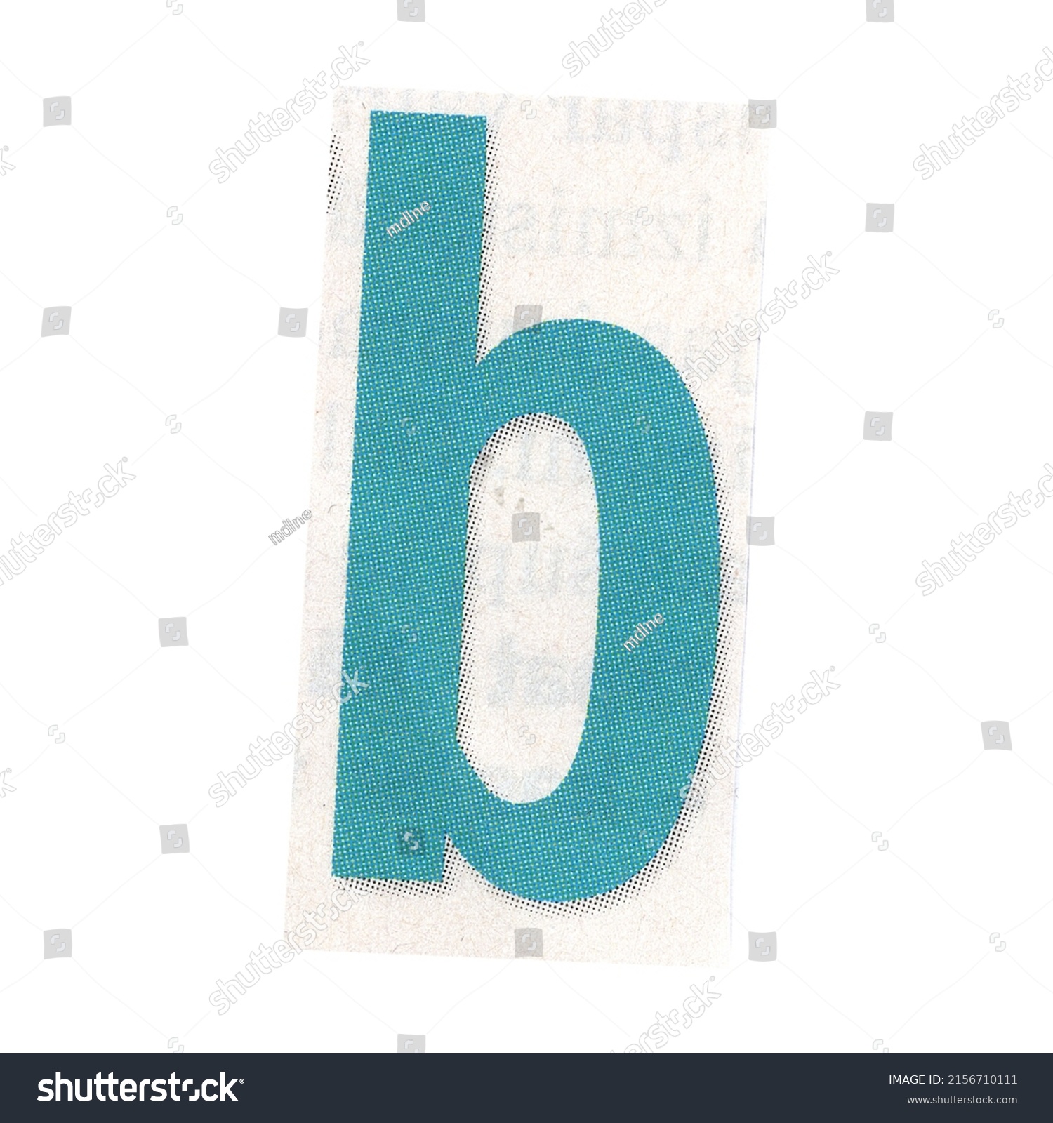 Letter B Magazine Cut Out Font Stock Photo 2156710111 | Shutterstock