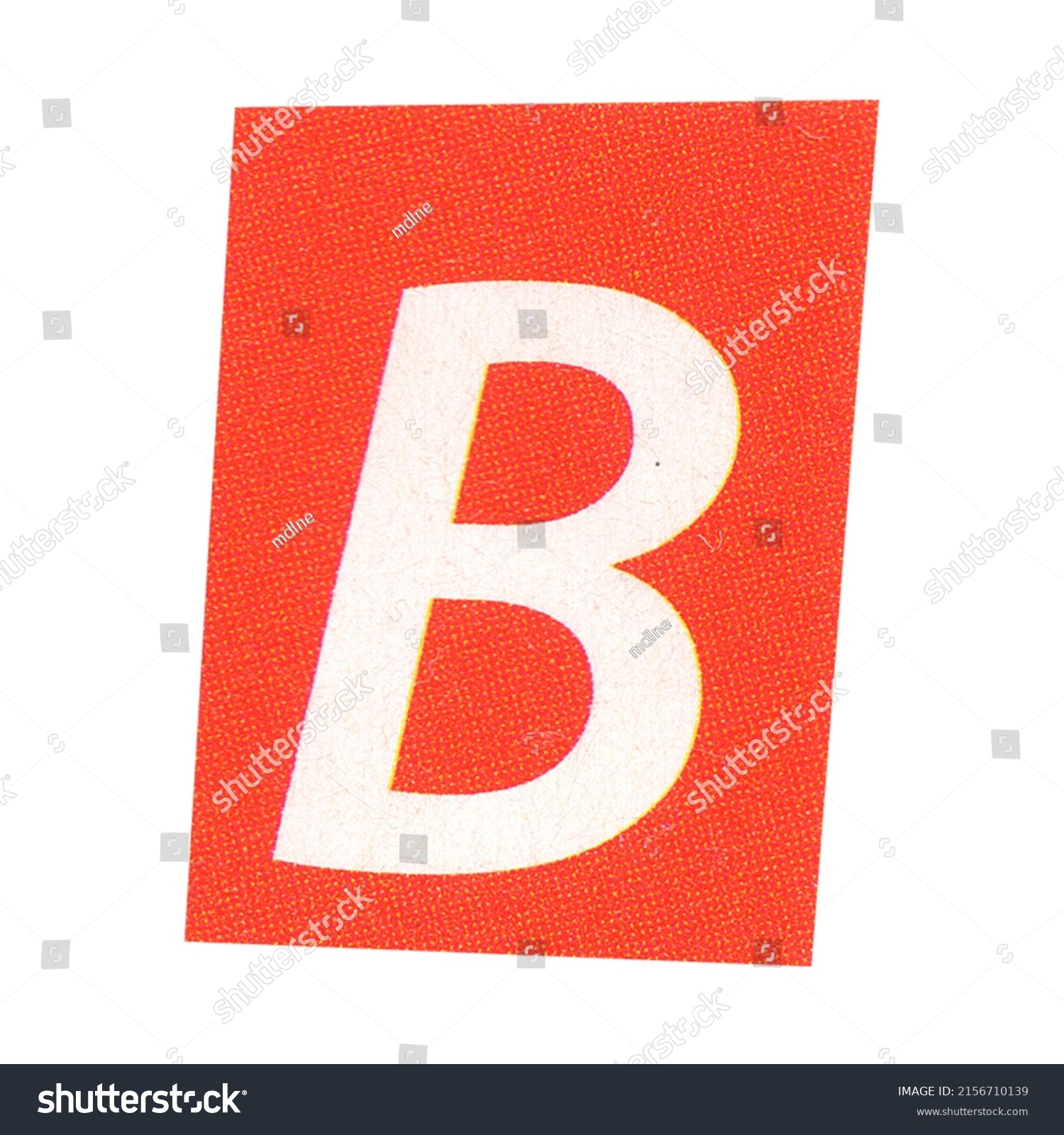 Letter B Magazine Cut Out Font Stock Photo 2156710139 | Shutterstock