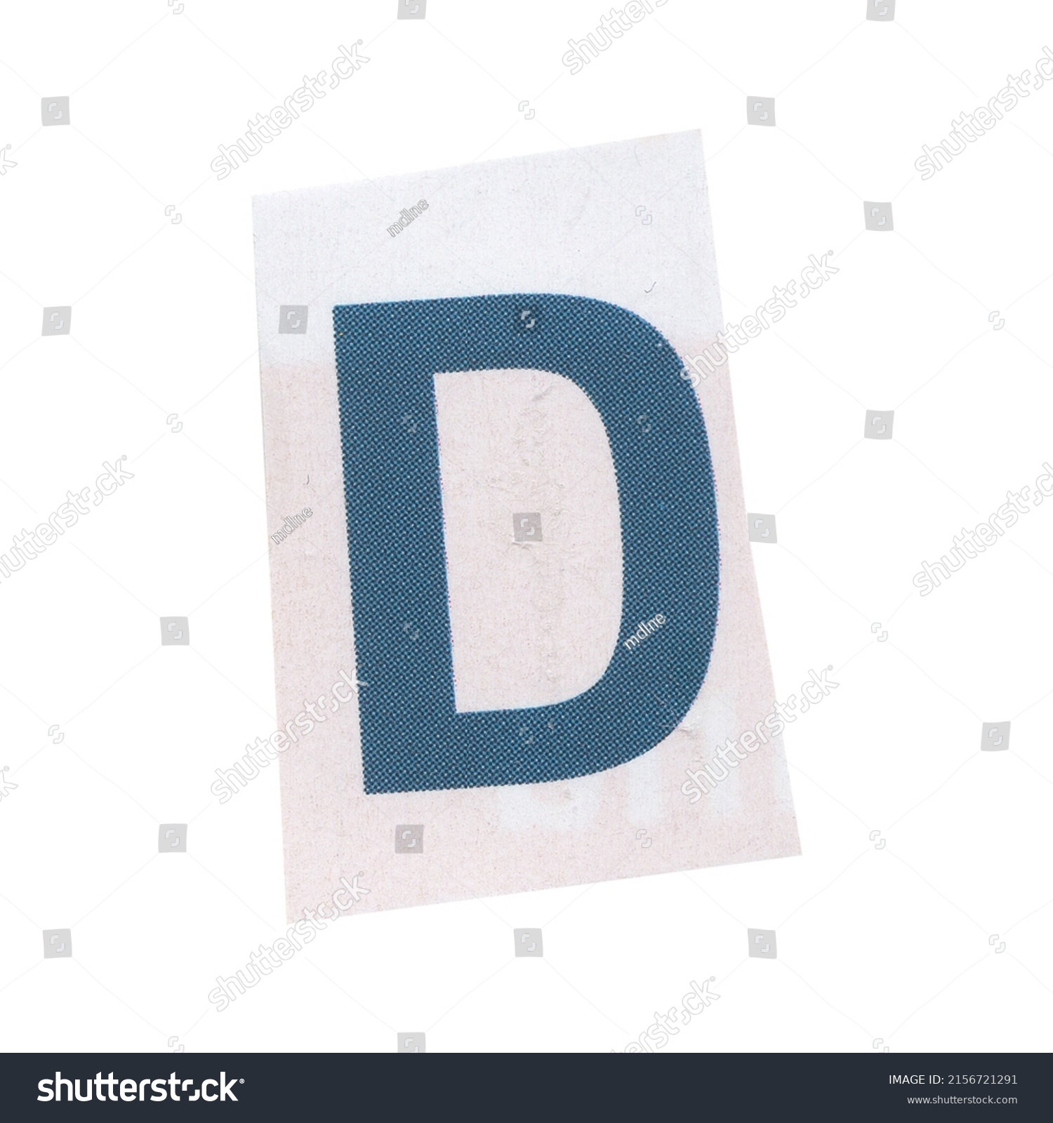 Letter D Magazine Cut Out Font Stock Photo 2156721291 | Shutterstock