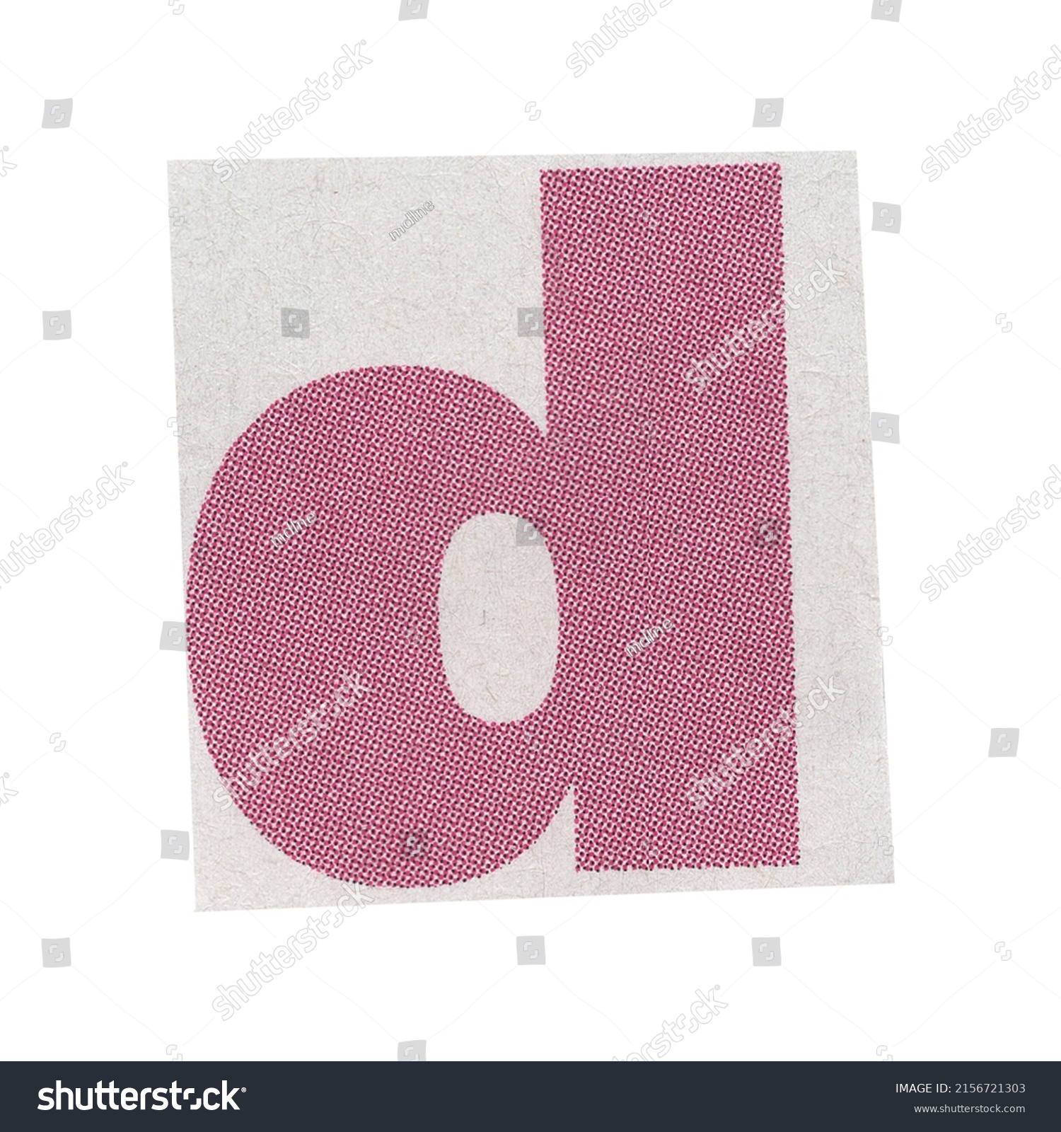 Letter D Magazine Cut Out Font Stock Photo 2156721303 | Shutterstock