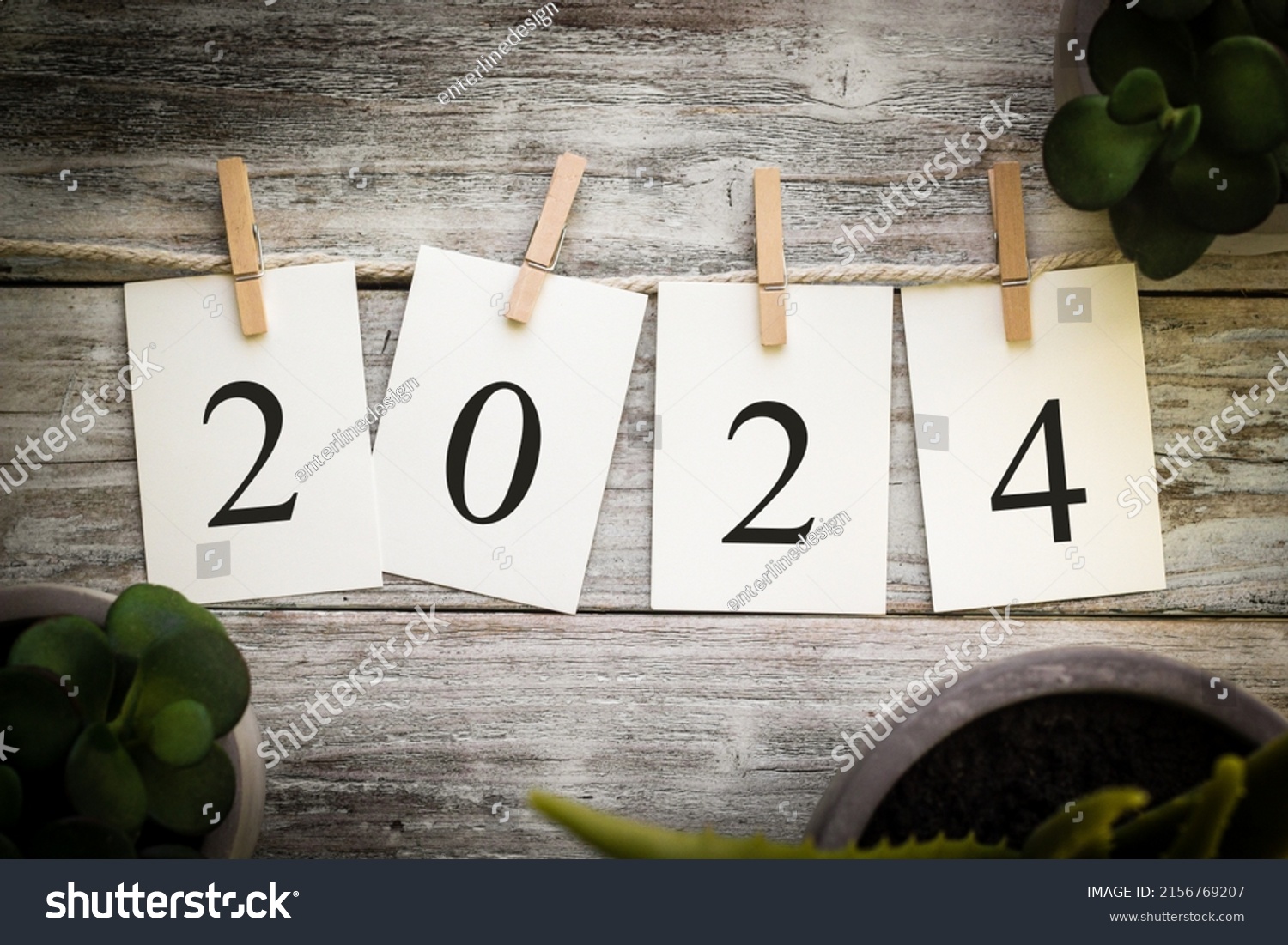 Set Printed Cards Spelling Year 2024 Stock Photo 2156769207 Shutterstock   Stock Photo A Set Of Printed Cards Spelling The Year On An Aged Wooden Background 2156769207 